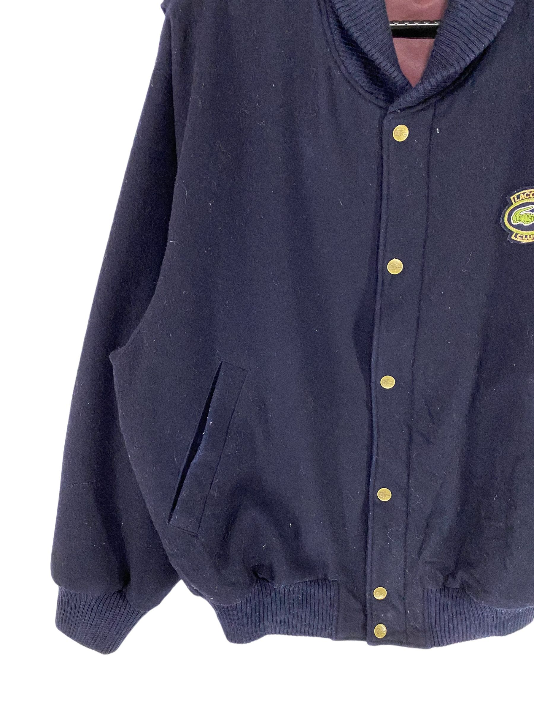 Lacoste × Vintage 90s Lacoste shawl collar satin line wool bomber jacket Size US L / EU 52-54 / 3 - 5 Thumbnail
