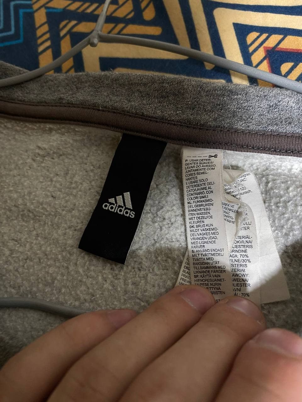Adidas × Vintage Adidas Vintage Y2K Hype oversize creamy Sweatshirt rare Size US XXL / EU 58 / 5 - 2 Thumbnail