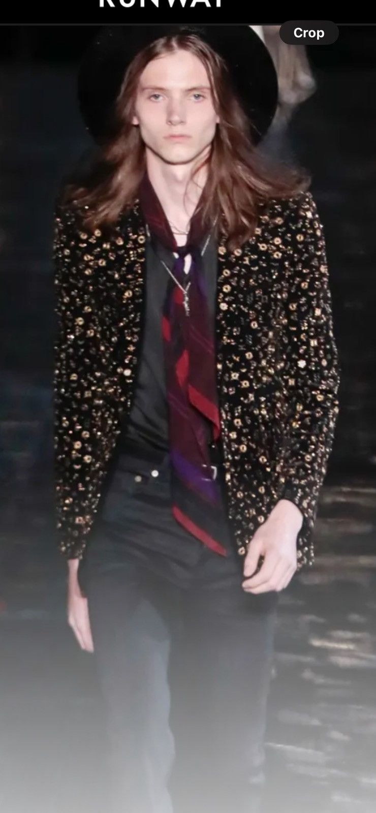 Saint Laurent Paris Saint Laurent velvet astrology gold trim Blazer. 52/42$10000 Size 42R - 1 Thumbnail