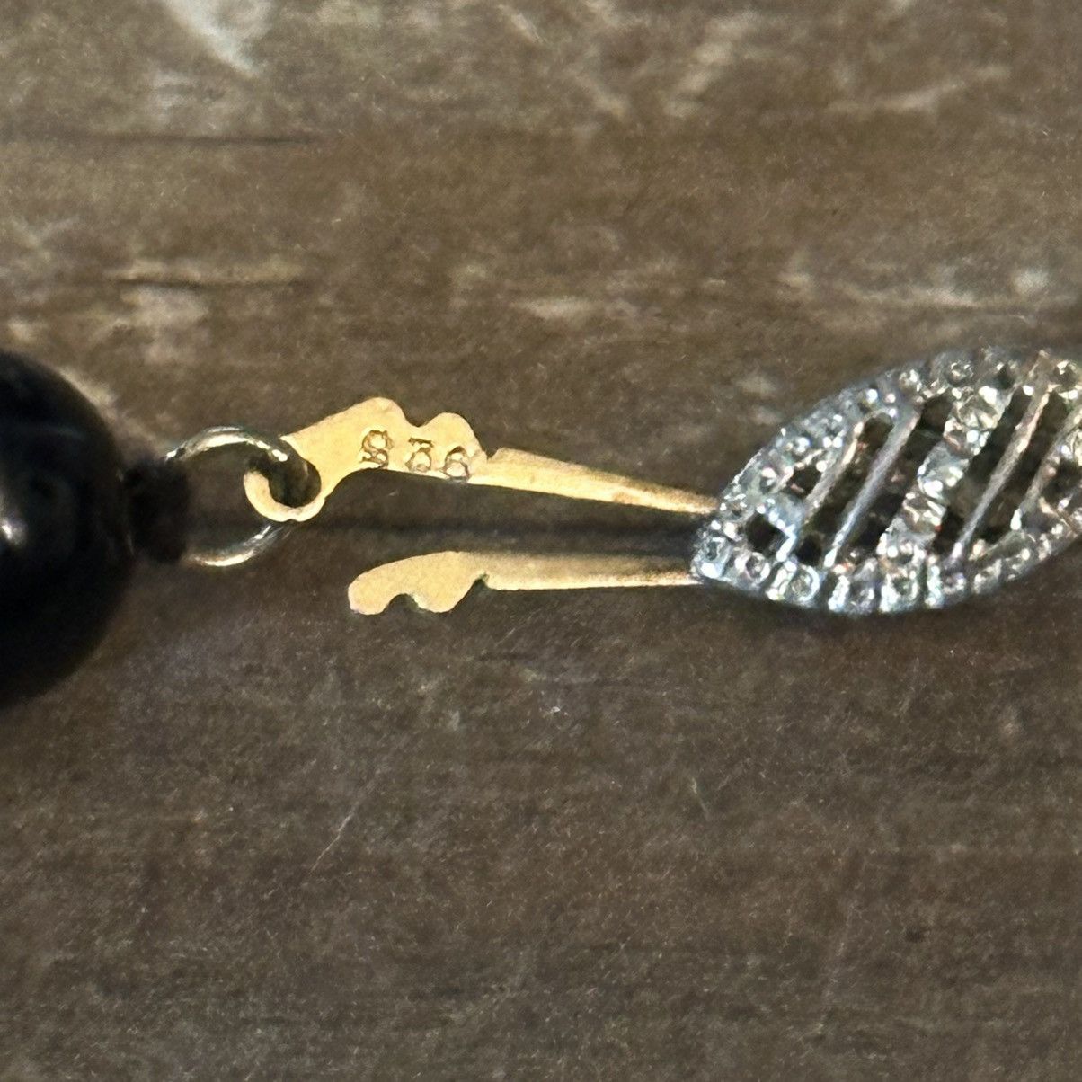 Vintage Vintage black glass bead bracelet Size ONE SIZE - 5 Thumbnail