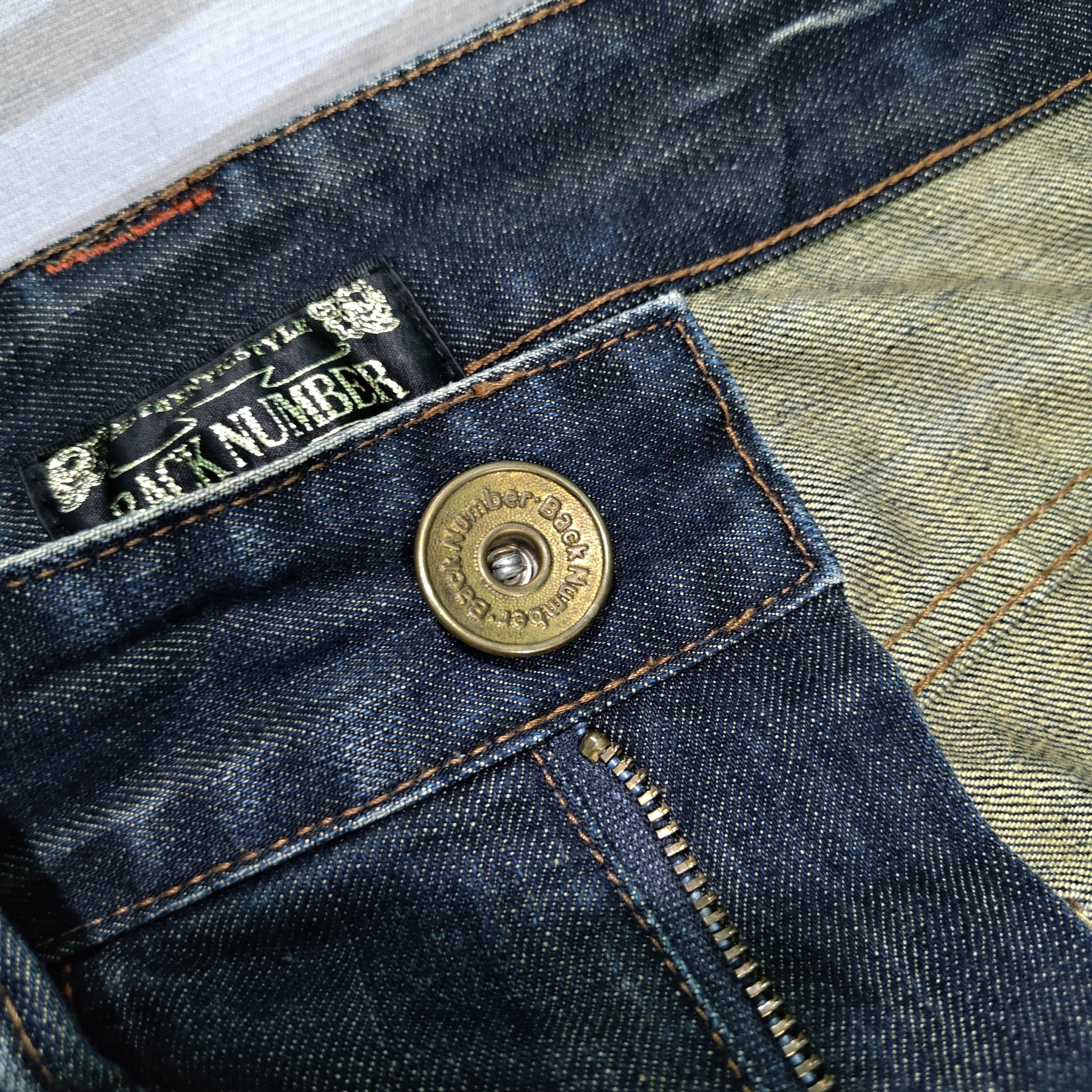 Art Comes First Japanese Brand Back Number Jeans Size US 32 / EU 48 - 11 Thumbnail