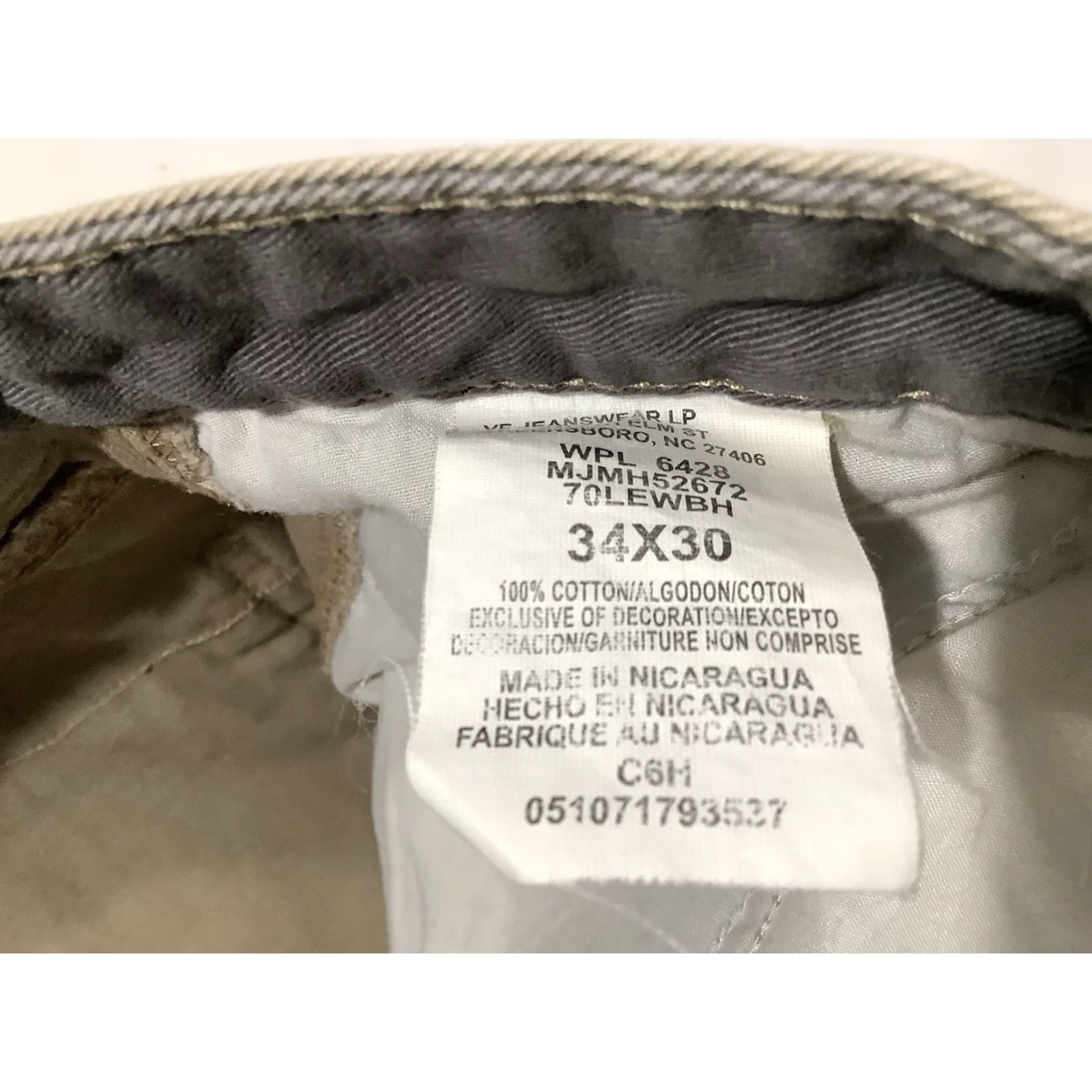 Wrangler Wrangler Hero Cargo Pants 34X30 Flat Front Cotton Beige Tan Mens Relaxed Fit Cargo Pocket Pants Size US 34 / EU 50 - 4 Thumbnail