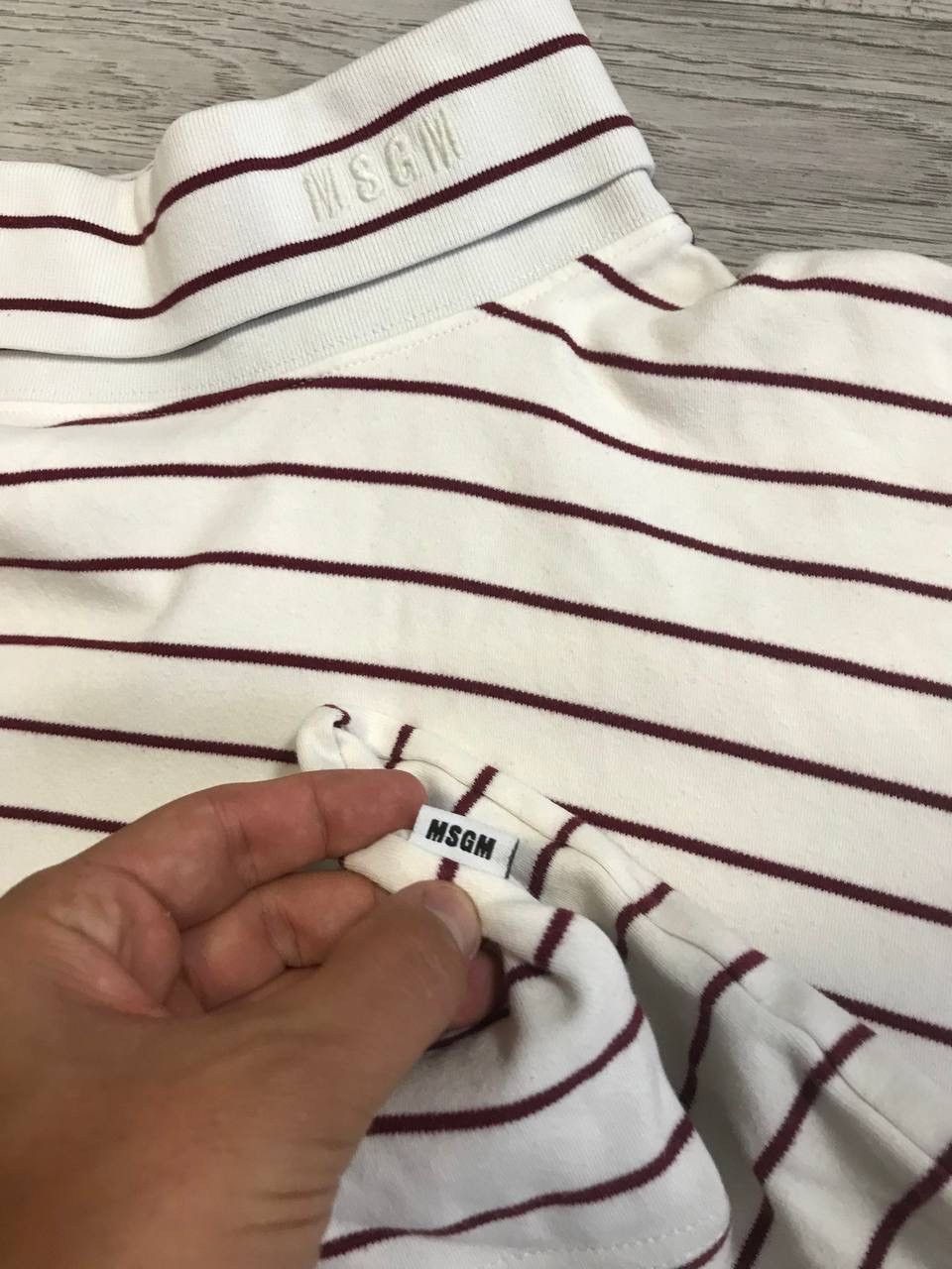 MSGM MSGM Italian designer luxury striped logo golf sweatshirt Size US M / EU 48-50 / 2 - 8 Thumbnail