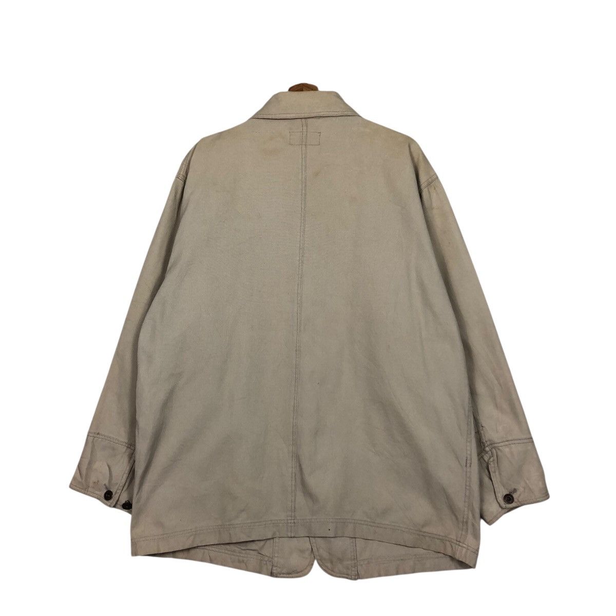 Japanese Brand Pract Studio Heavyweight Canvas Shop Jacket — Boxy Fit Size US L / EU 52-54 / 3 - 9 Thumbnail