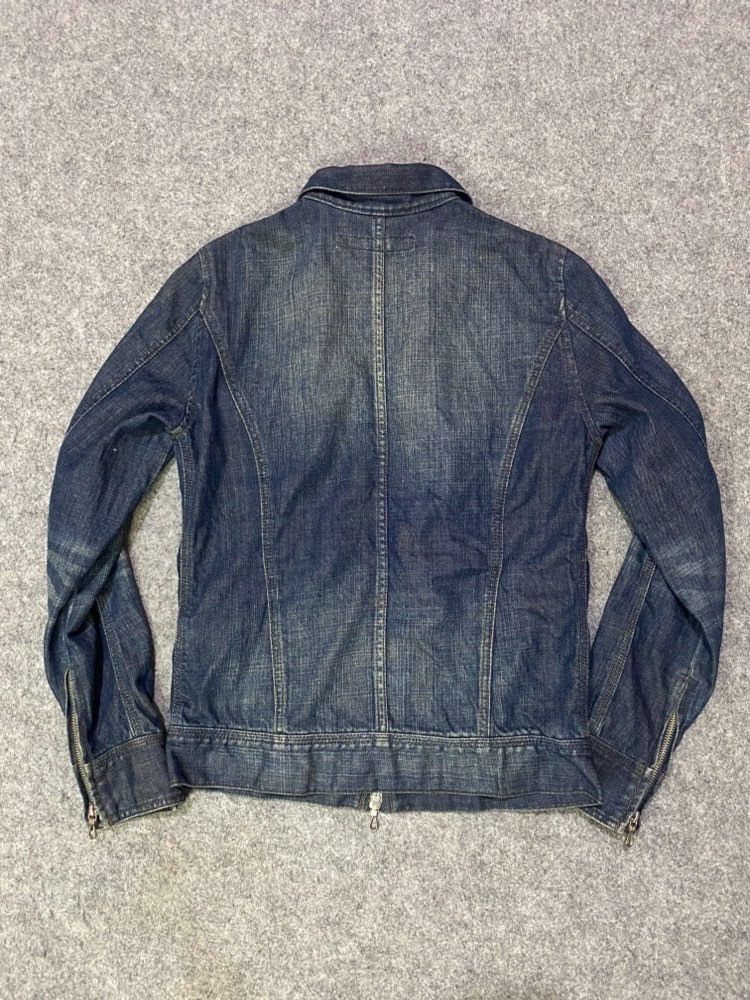 If Six Was Nine Vintage Shclussel Japan Bondage Denim Jacket Size US M / EU 48-50 / 2 - 14 Thumbnail