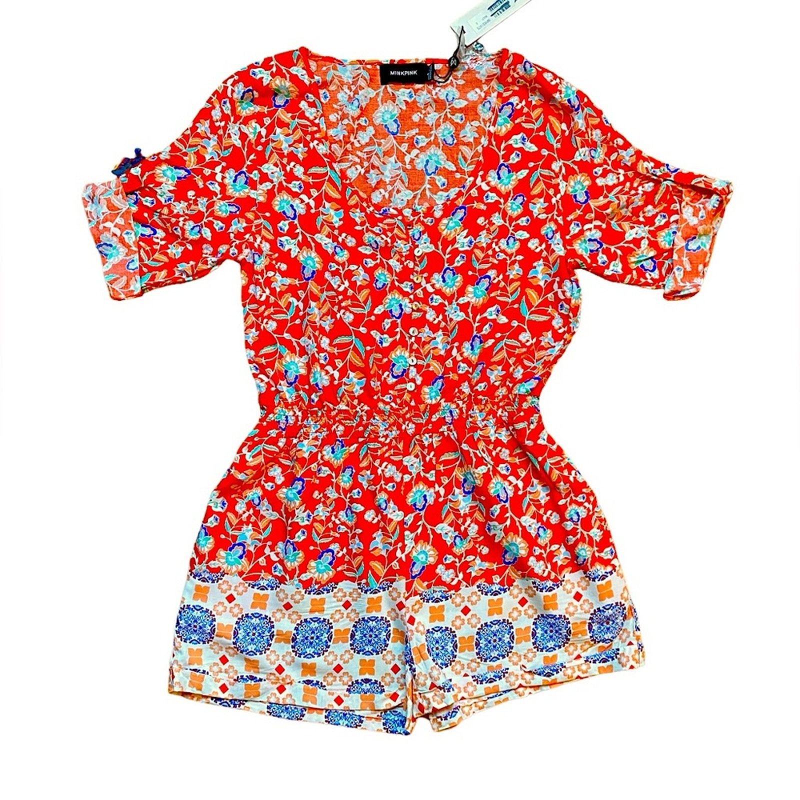 MINKPINK MINKPINK BUTTON DOWN FLORAL JUMPER Size 28" / US 6 / IT 42 - 1 Thumbnail