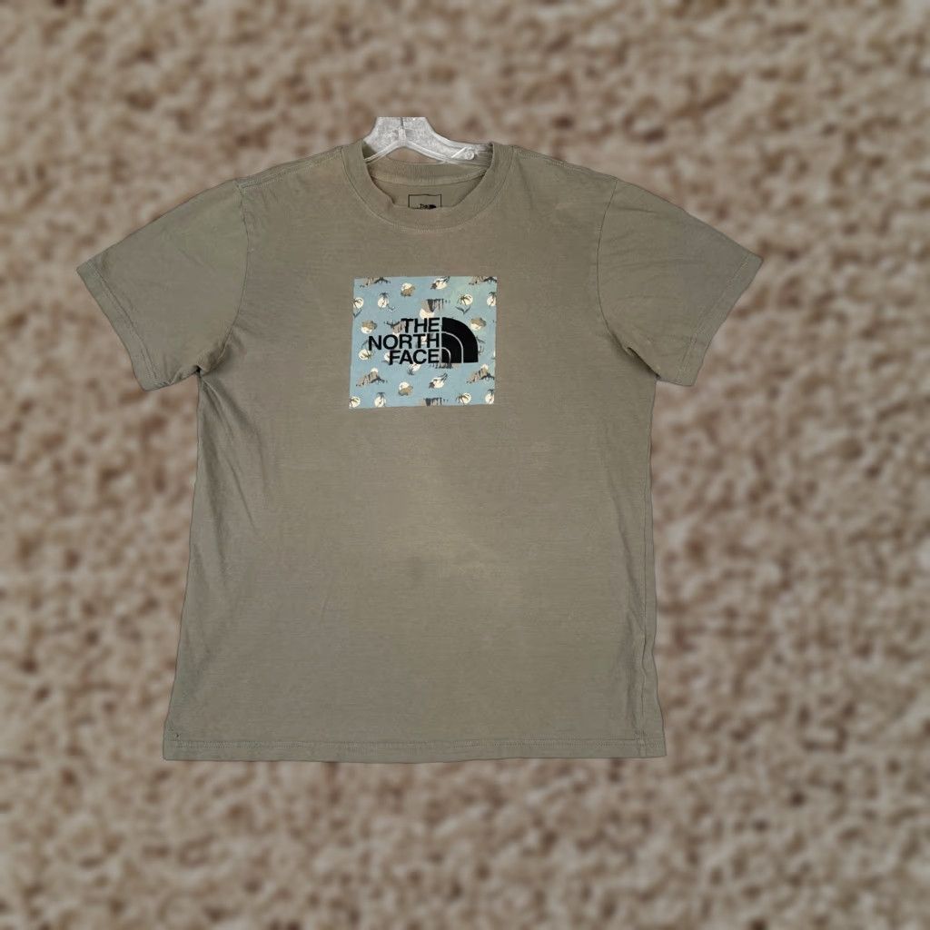 The North Face The North Face Shirt Men Medium Green Floral Logo Short Sleeve Crew Cotton READ Size US M / EU 48-50 / 2 - 1 Thumbnail