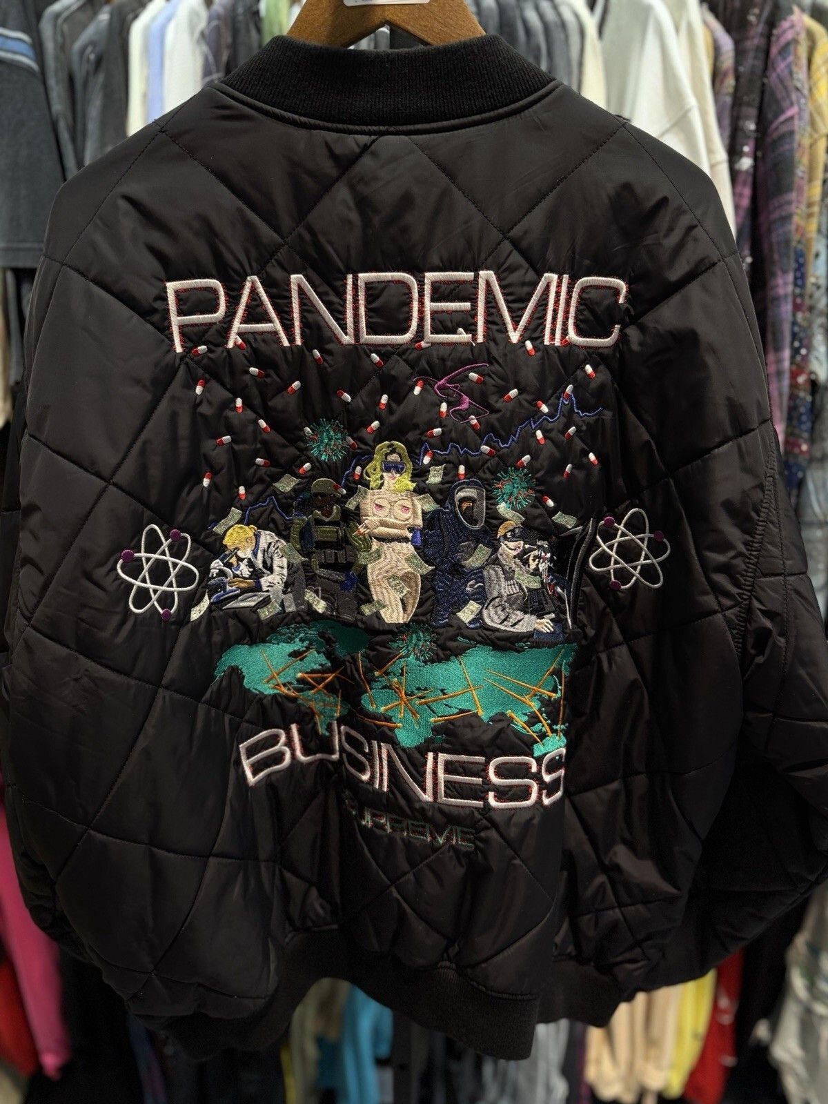 Supreme SUPREME AOI QUILTED WORK JACKET XXL FW24 “Pandemic