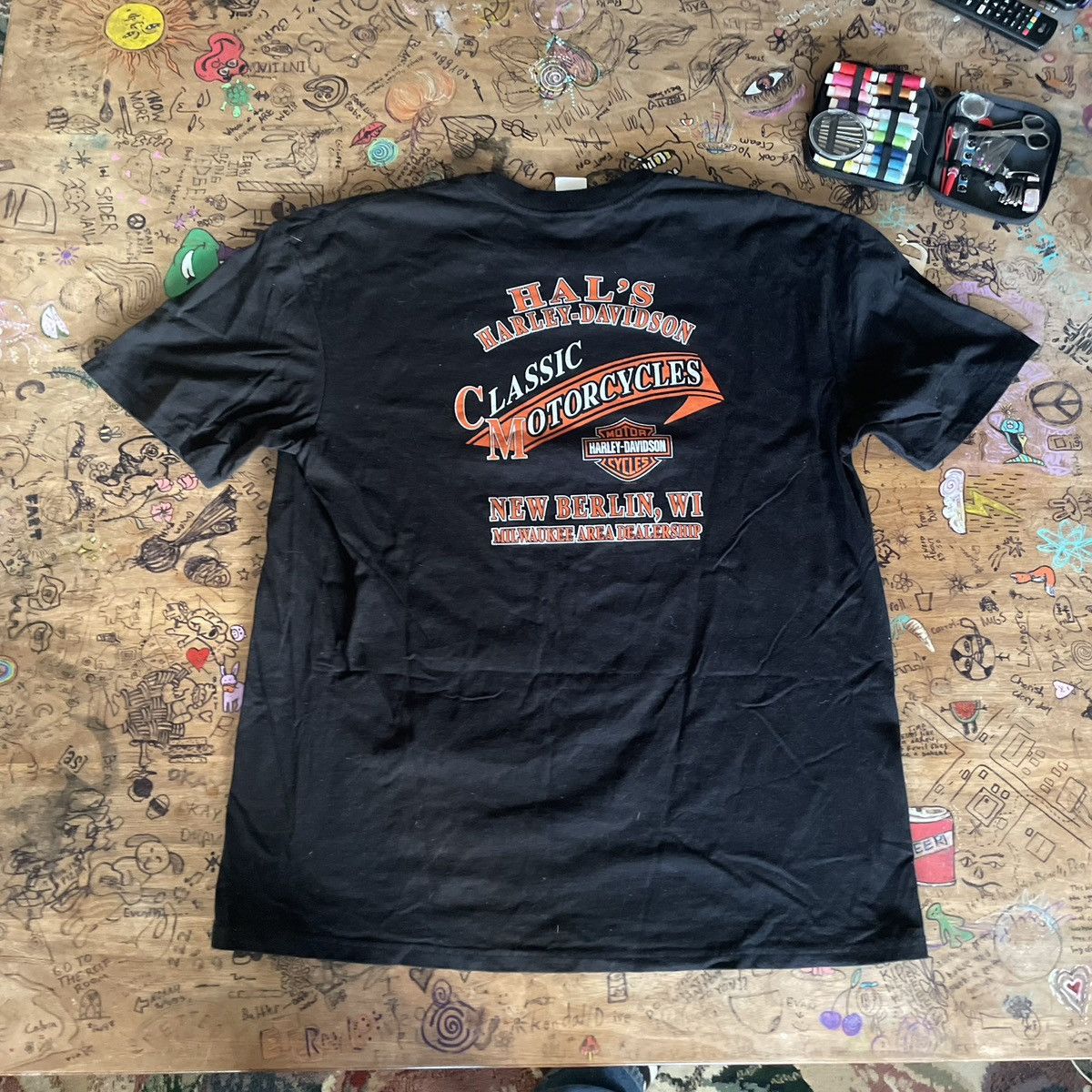 Harley Davidson × Vintage Harley Davidson T Shirt Size US XXL / EU 58 / 5 - 3 Thumbnail