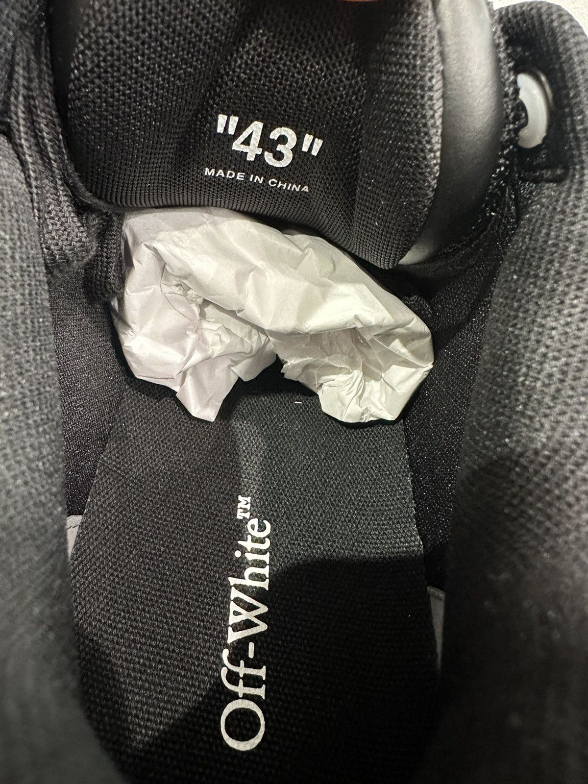 Off-White OFF-WHITE - Out of Office "For Walking" All Black Sneakers Size US 9.5 / EU 42-43 - 6 Thumbnail