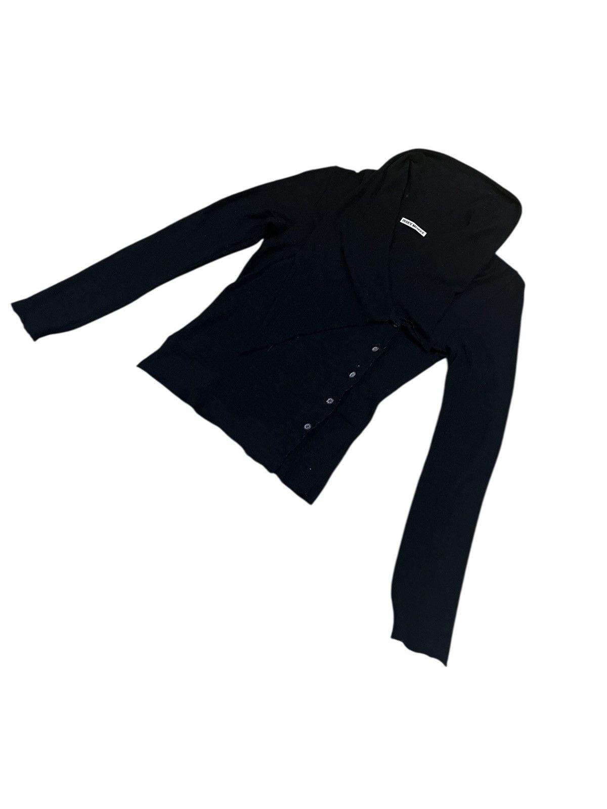 Issey Miyake ISSEY MIYAKE BUTTON UP LONG SLEEVE BLOUSE BLACK Size S / US 4 / IT 40 - 3 Thumbnail