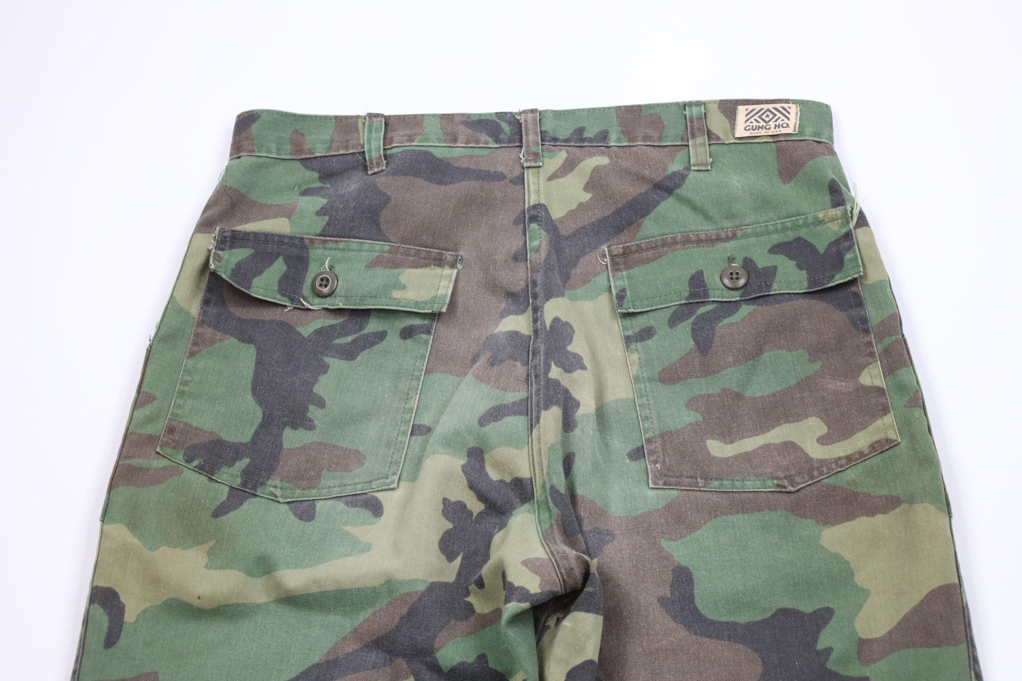 Vintage Vintage 70s Streetwear Military Camouflage Utility Pants USA Size US 34 / EU 50 - 11 Thumbnail