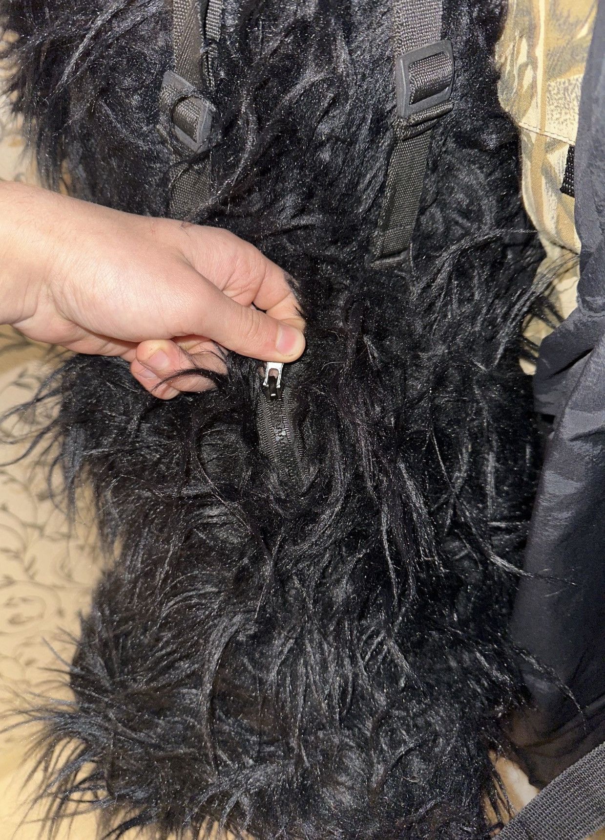 Custommade × Handmade × Other Custom Fur Y2K Backpack Bunny, Goth Rabbit Size ONE SIZE - 5 Thumbnail