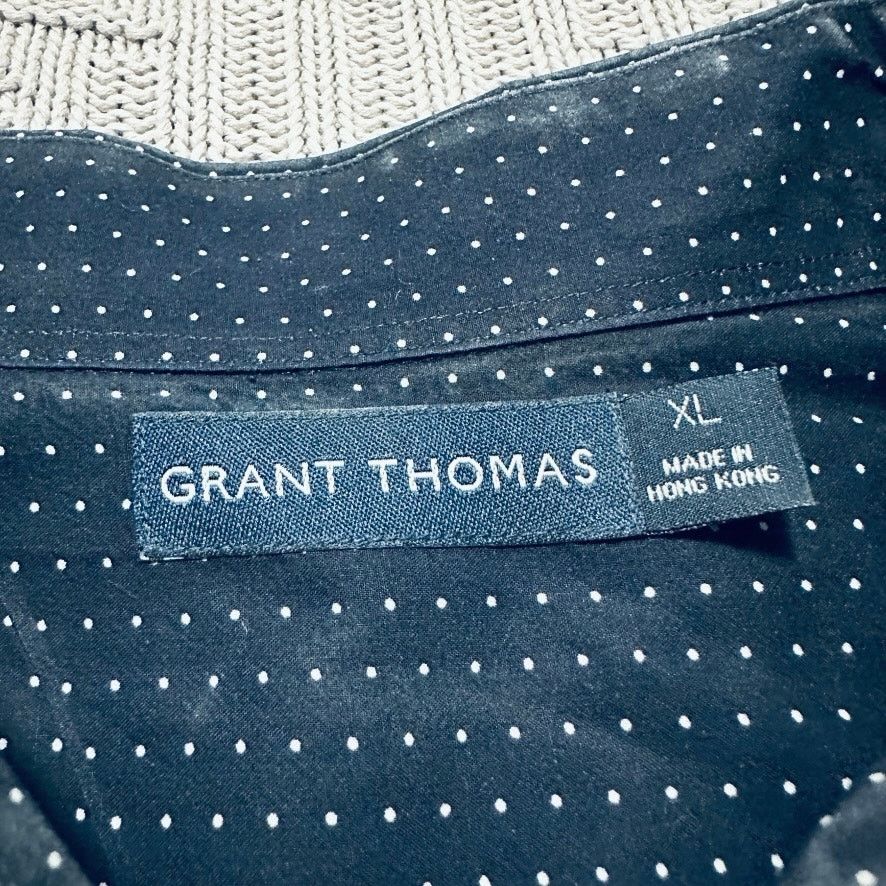 Grant Thomas Grant Thomas navy polka dot button down Size US XL / EU 56 / 4 - 5 Thumbnail