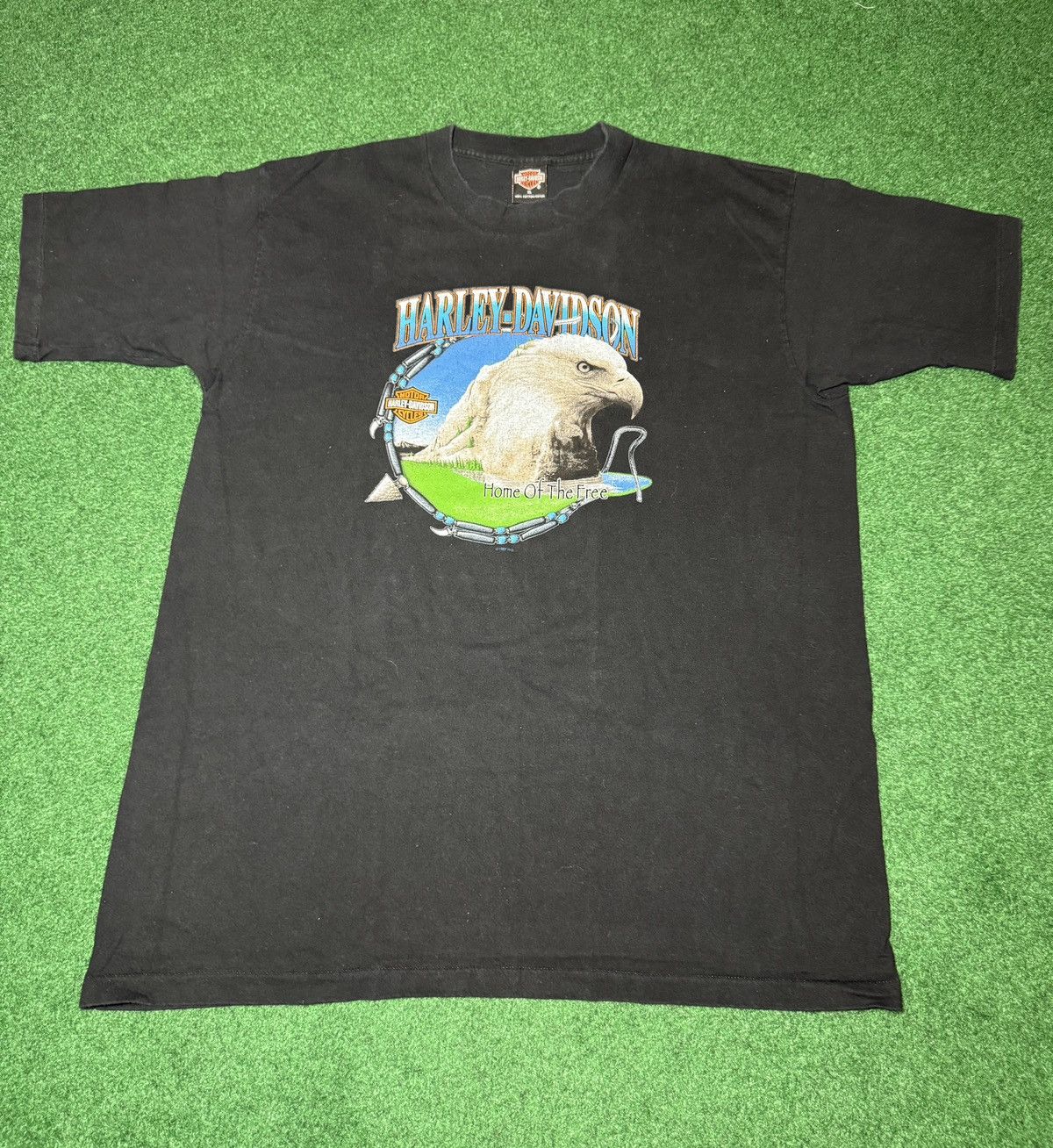 Harley Davidson × Vintage Vintage 90s Harley Davidson St Paul Minnesota Biker T Shirt Size US XL / EU 56 / 4 - 1 Thumbnail