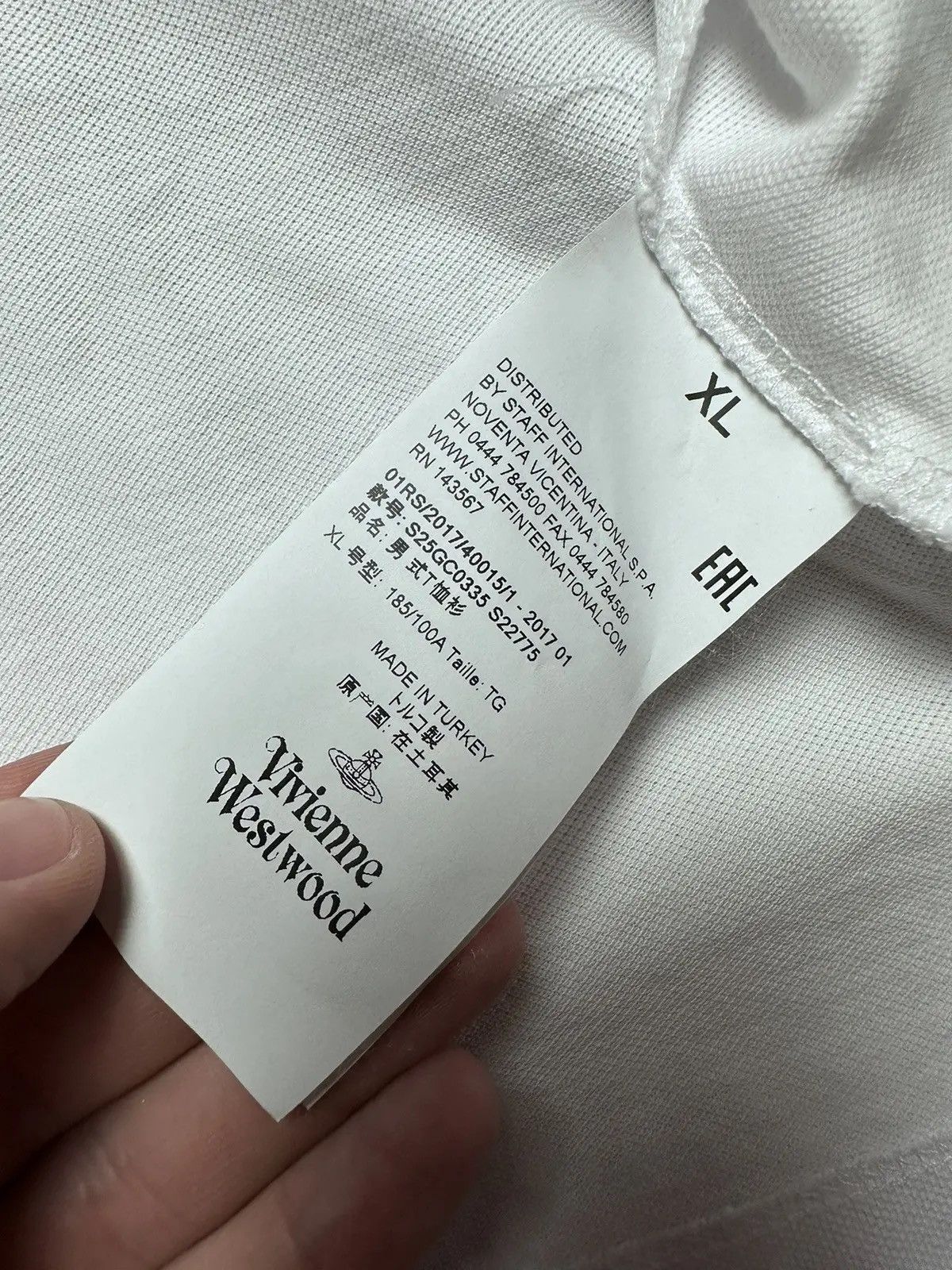 Vivienne Westwood Vivienne Westwood polo shirt white logo size L/XL Size US L / EU 52-54 / 3 - 6 Thumbnail
