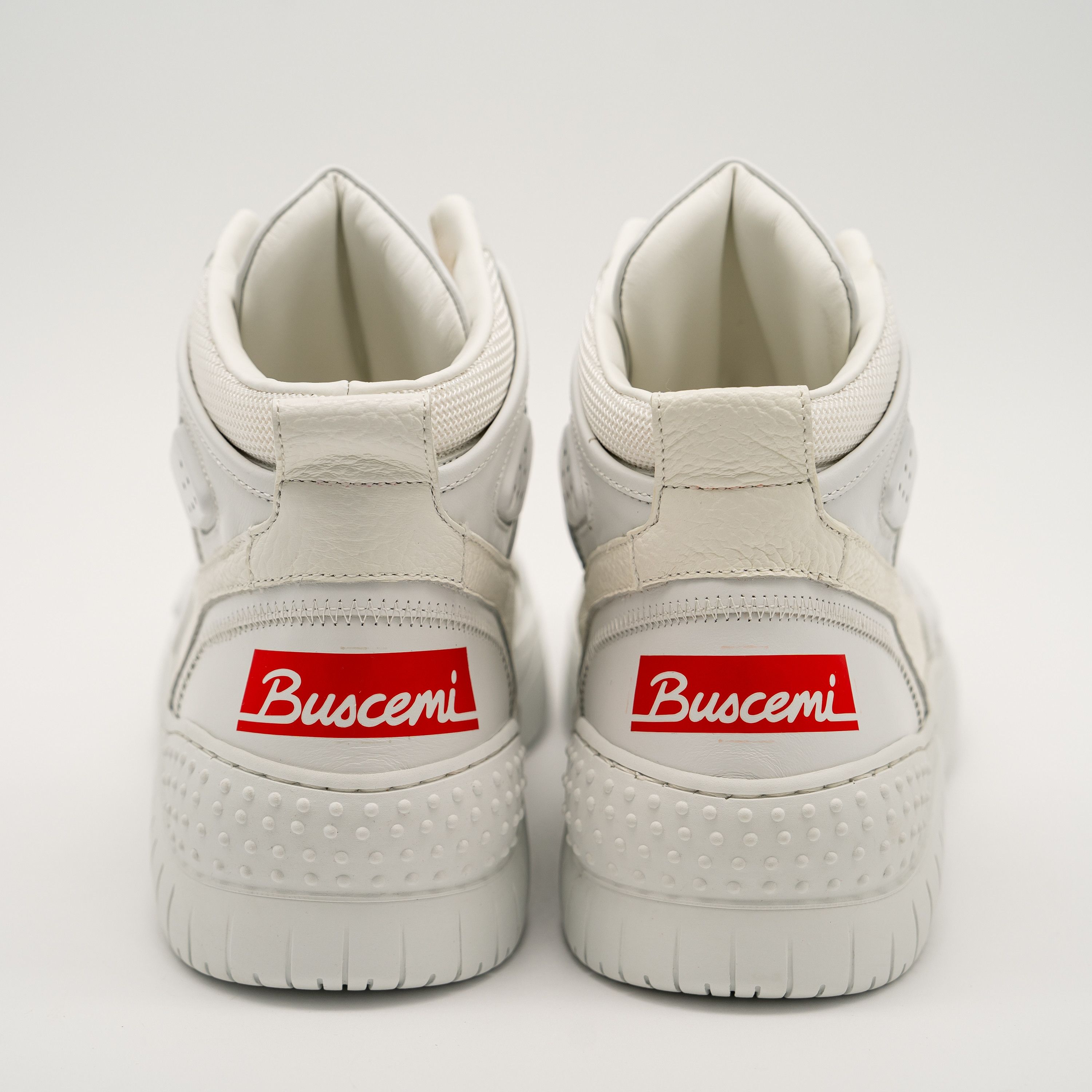 Buscemi 42eu 9 us - BUSCEMI Basket White High Top Sneakers Leather Size US 9 / EU 42 - 4 Thumbnail