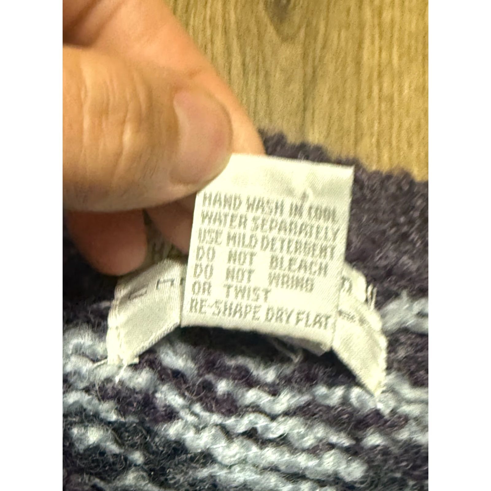 Vintage Christopher & Banks Sweater Women L Purple Blue Green Wool Blend Knit Crew Neck Pullover Casual Fall Winter Spring Summer Regular Size L / US 10 / IT 46 - 6 Thumbnail