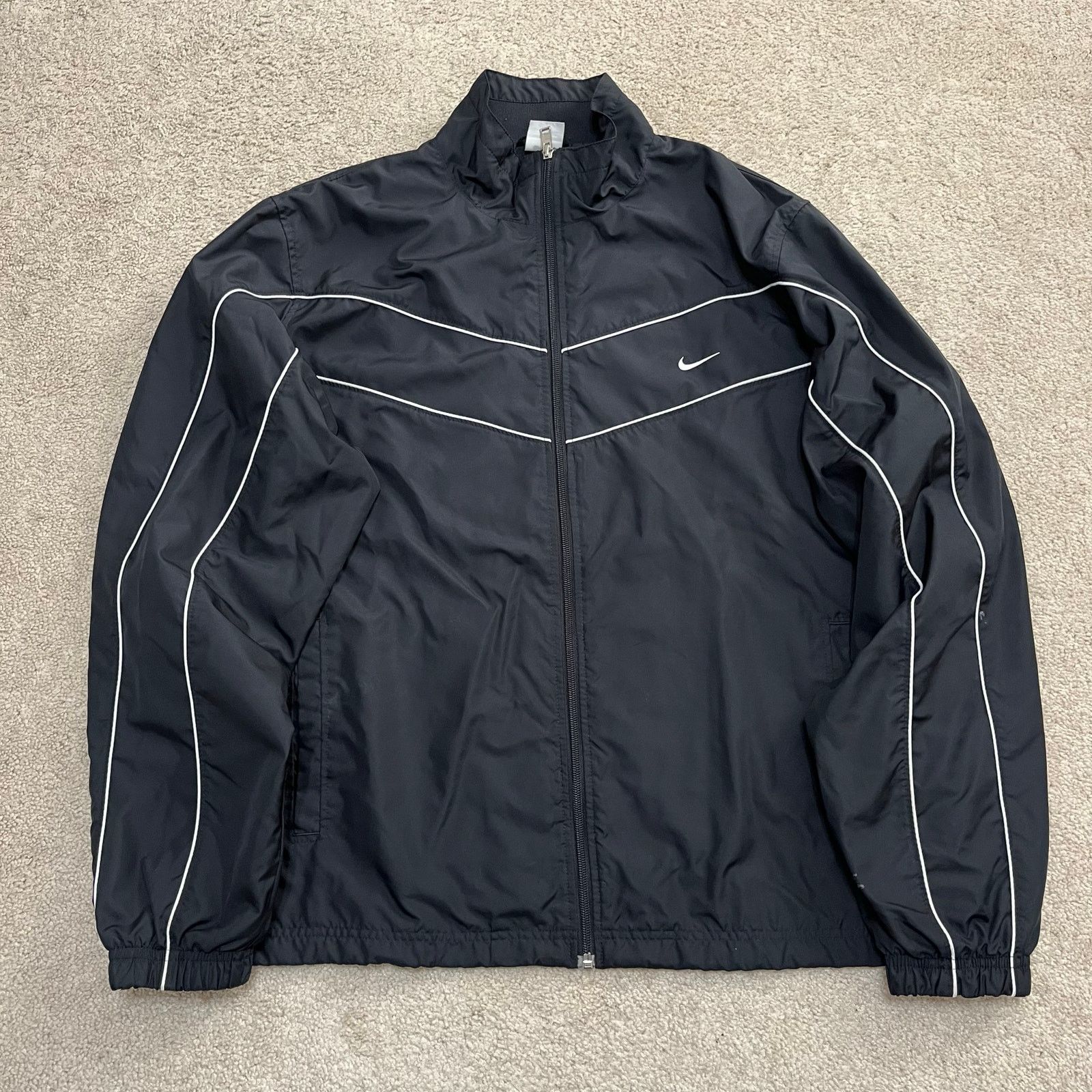 Nike Nike Y2K White Striped Accent Full Zip Windbreaker Jacket 2X Size US XXL / EU 58 / 5 - 1 Thumbnail