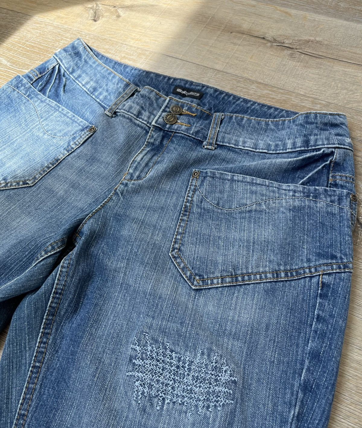 Hysteric Glamour CRAZY IF SIX WAS NINE STYLE FLARED Y2K JEANS Size US 32 / EU 48 - 10 Thumbnail