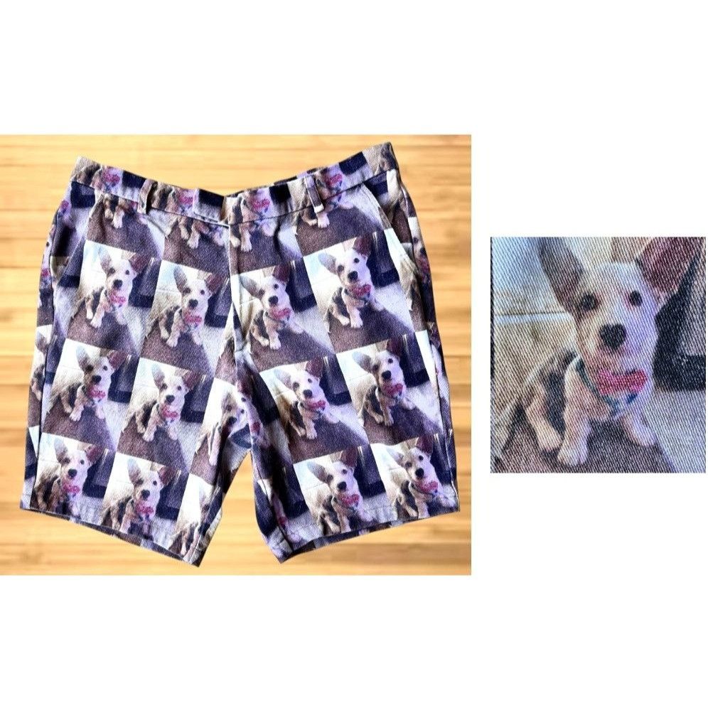 Vintage Print All Over Me Corgi Dog Shorts Unisex Large PAOM Pocket Size US 37 - 1 Thumbnail