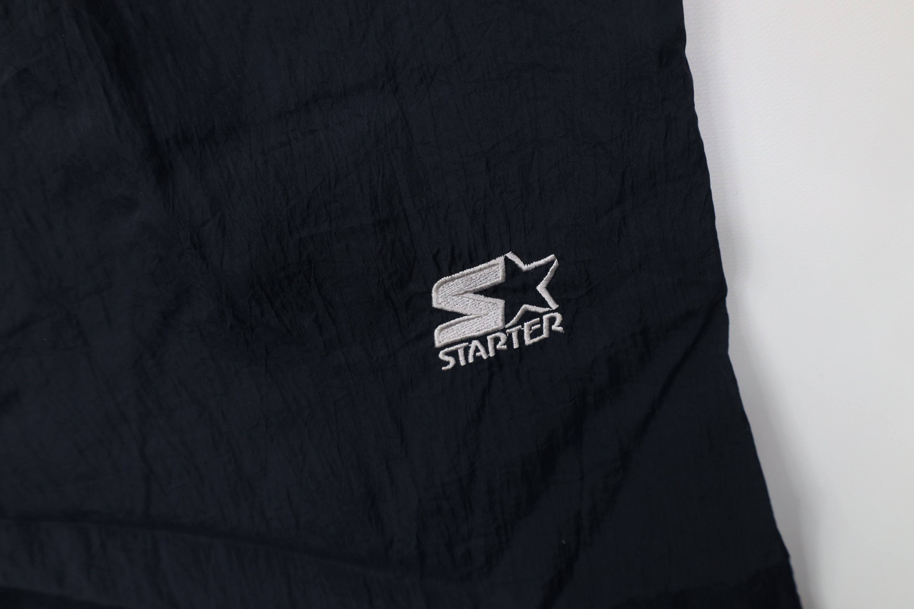 Starter Vintage 90s Starter Lined Windbreaker Joggers Pants Black Size US 36 / EU 52 - 6 Thumbnail