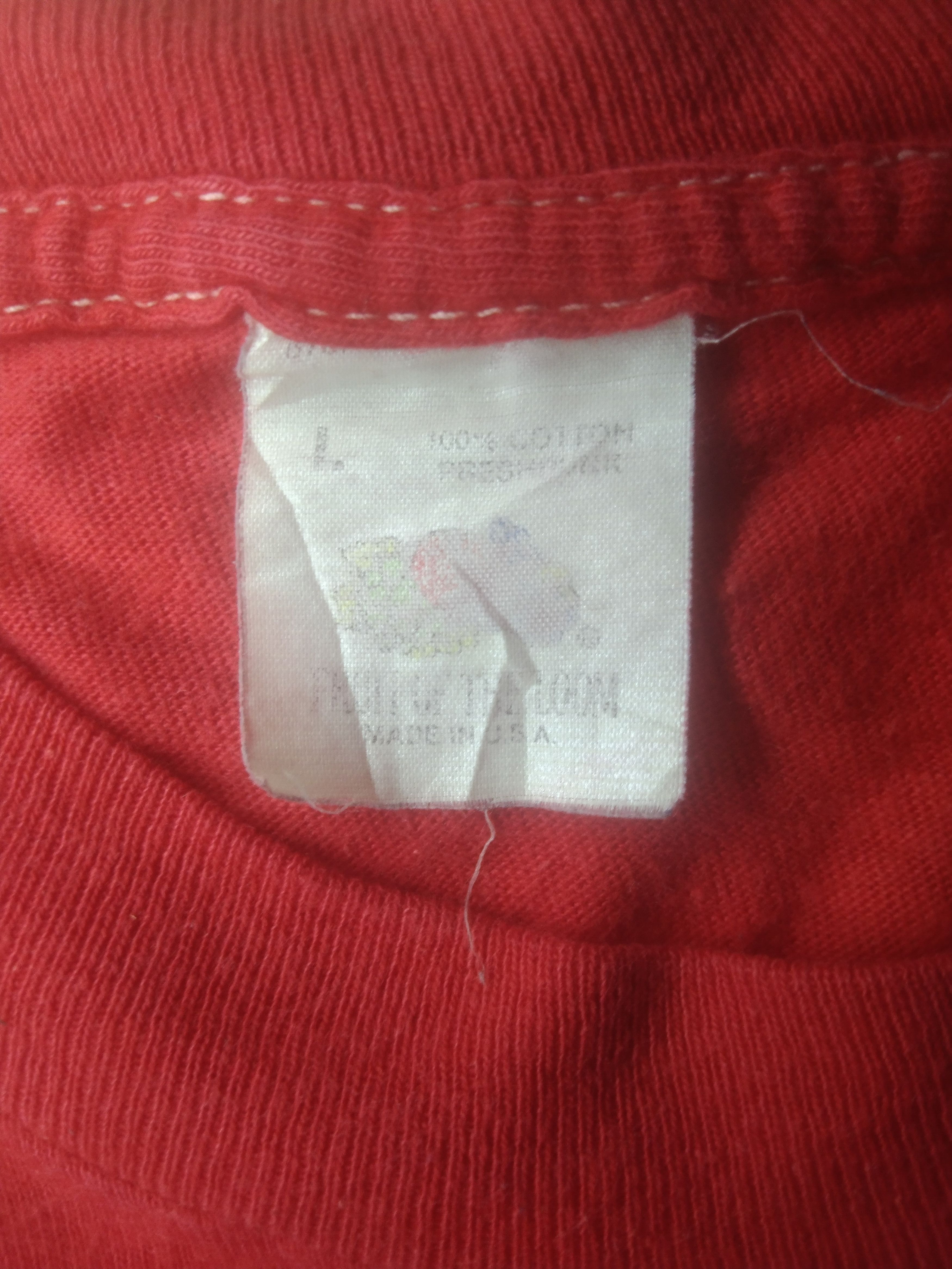 Fruit Of The Loom × Vintage VTG fruit of the loom 80's blank sleeveless selvedge pocket Size US L / EU 52-54 / 3 - 4 Thumbnail