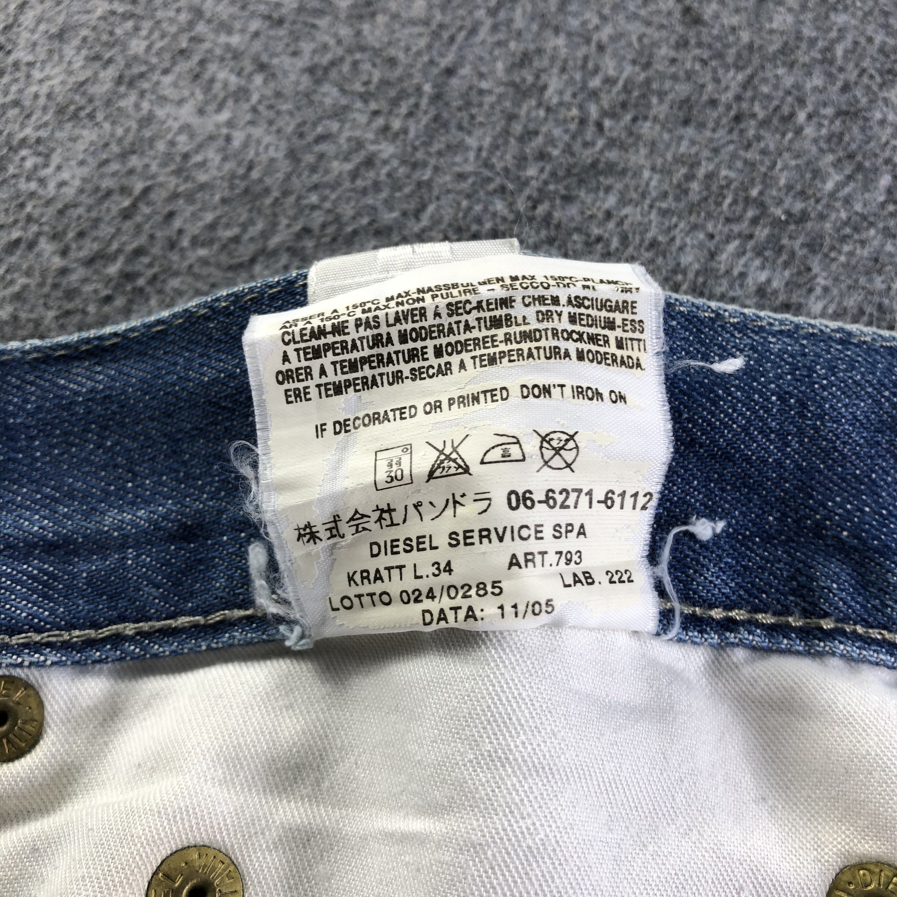 Diesel Vintage Diesel Industry Jeans-J4376 Size US 39 - 12 Thumbnail