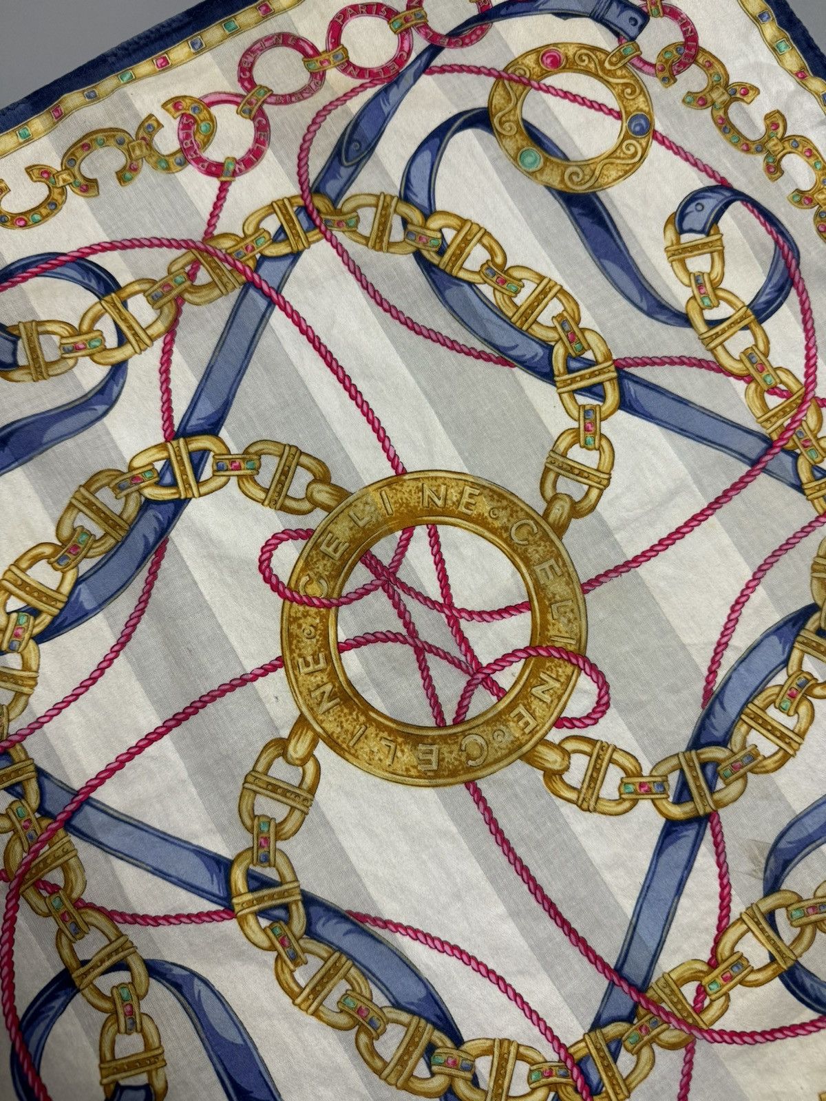 Celine CELINE Paris Vintage Handkerchief Bandana Size 36 - 5 Thumbnail