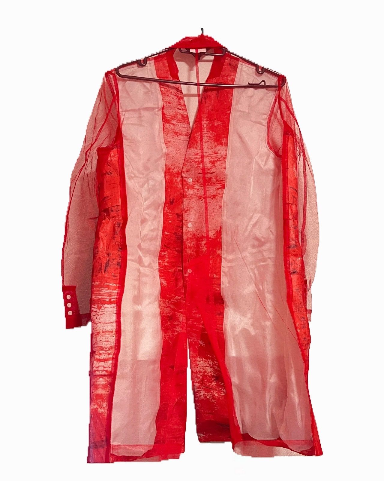 Comme des Garcons COMME des GARCONS 25SS blood splatter long Jacket Size S / US 4 / IT 40 - 2 Thumbnail