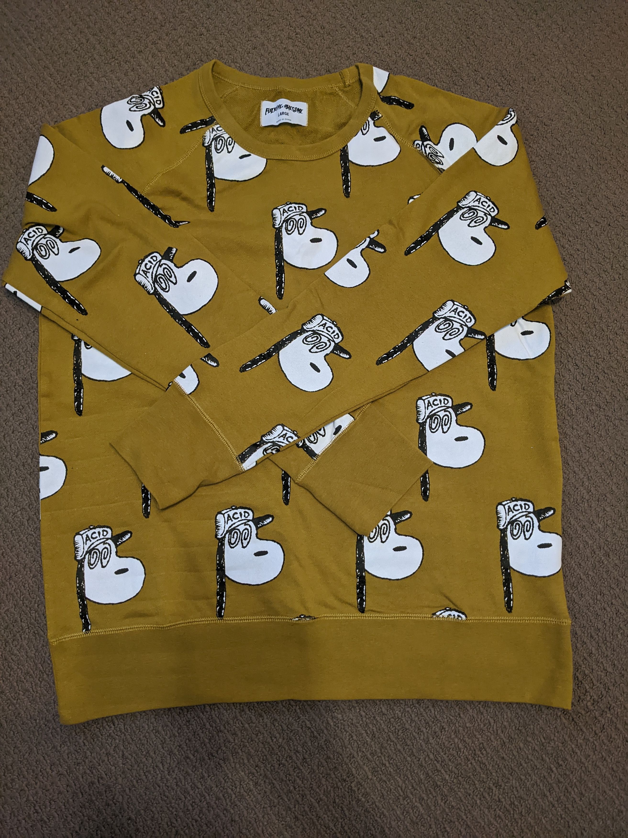 Fucking Awesome FA Snoopy Acid Crewneck Size US L / EU 52-54 / 3 - 3 Thumbnail