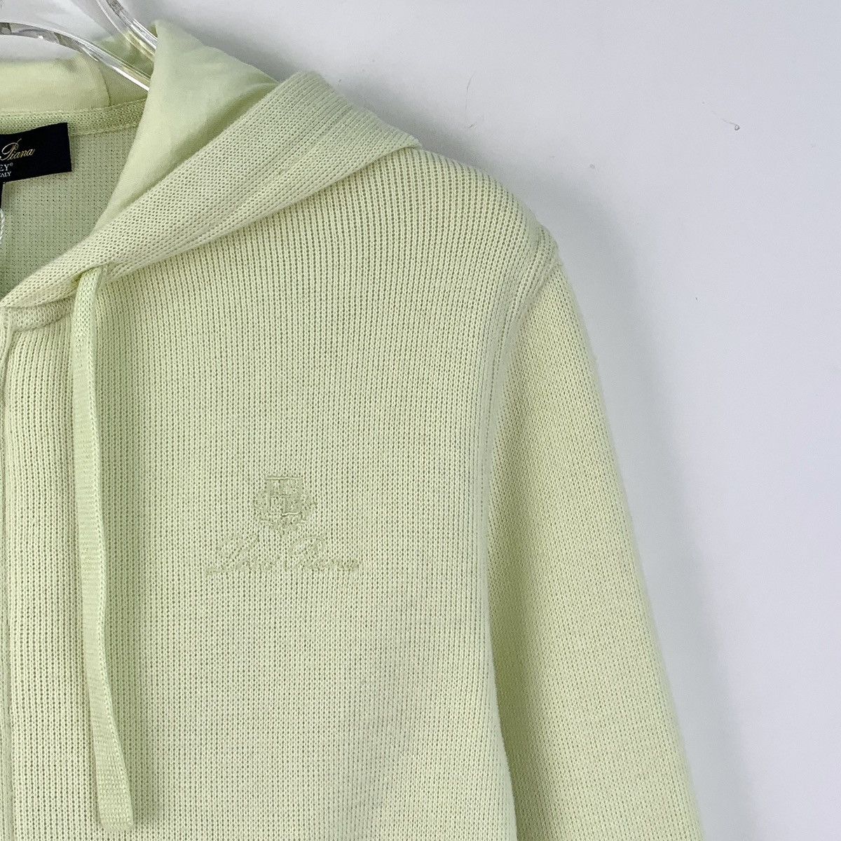 Loro Piana Loro Piana Light Green Cotton Sweatshirt Size S / US 4 / IT 40 - 3 Thumbnail