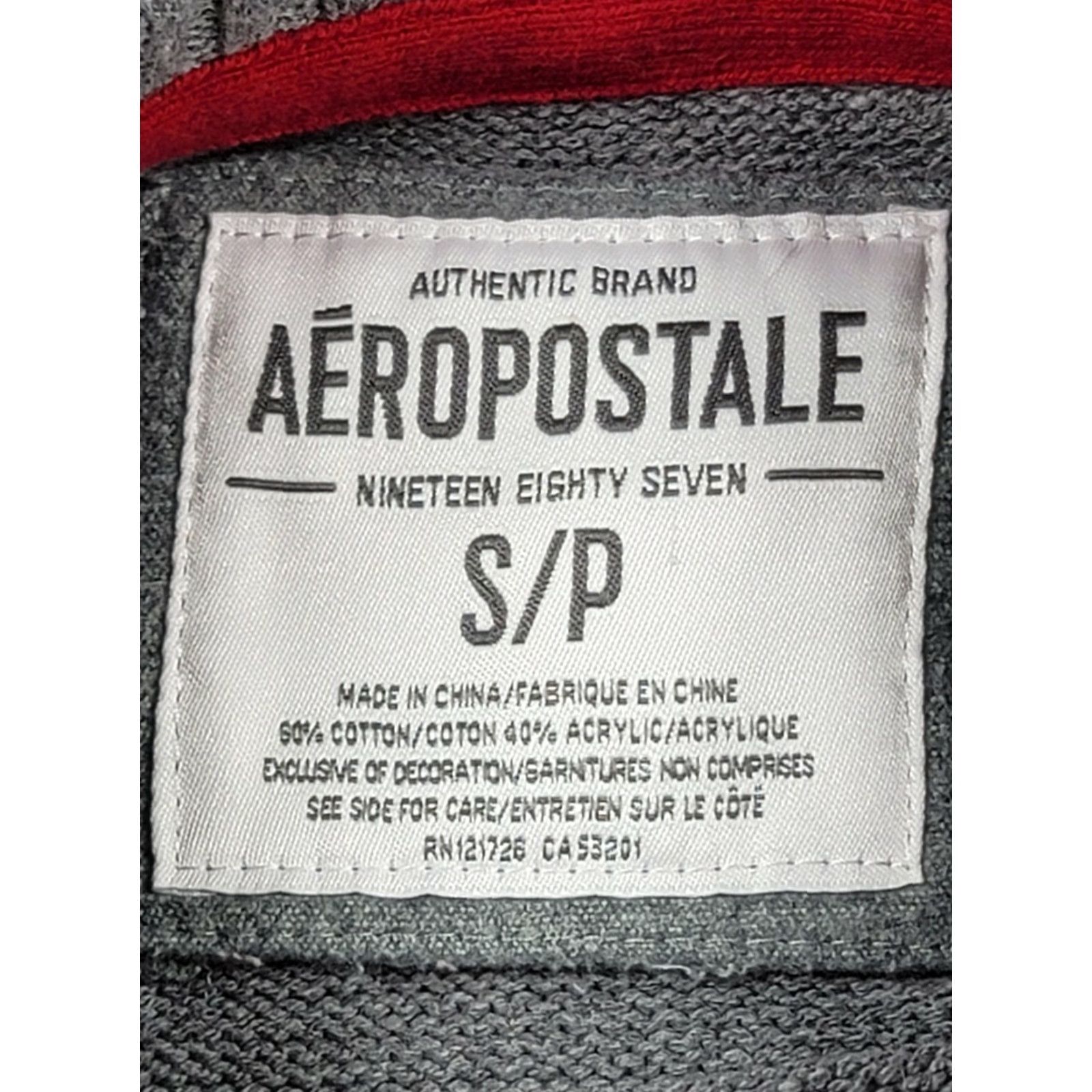 Vintage Aéropostale Gray Solid Crew Neck Long Sleeve Knit Sweater Sz S Aero Est 87 Size US S / EU 44-46 / 1 - 6 Thumbnail