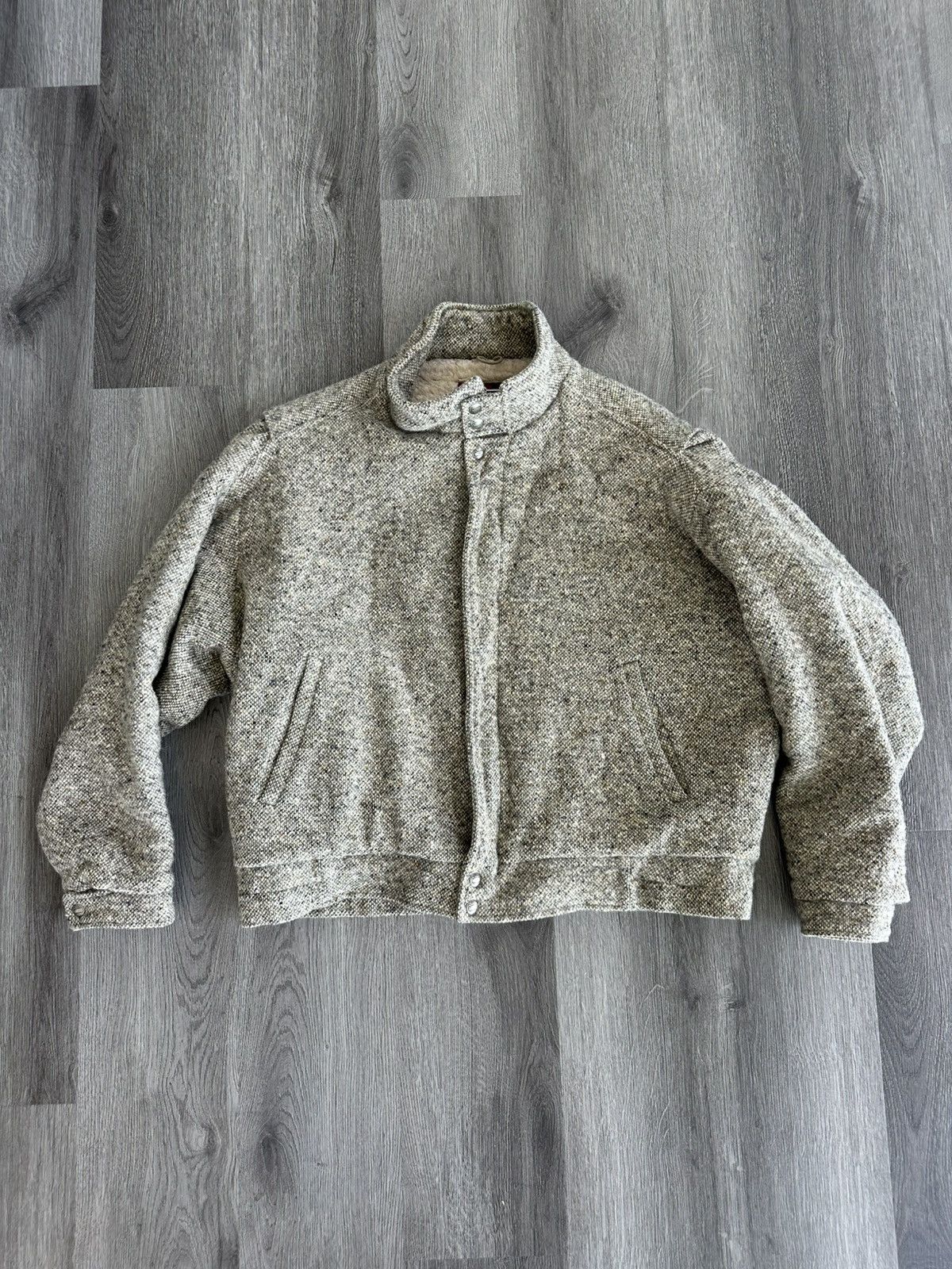 Vintage Woolrich Made in USA Wool Cropped Bomber L Size US L / EU 52-54 / 3 - 1 Thumbnail