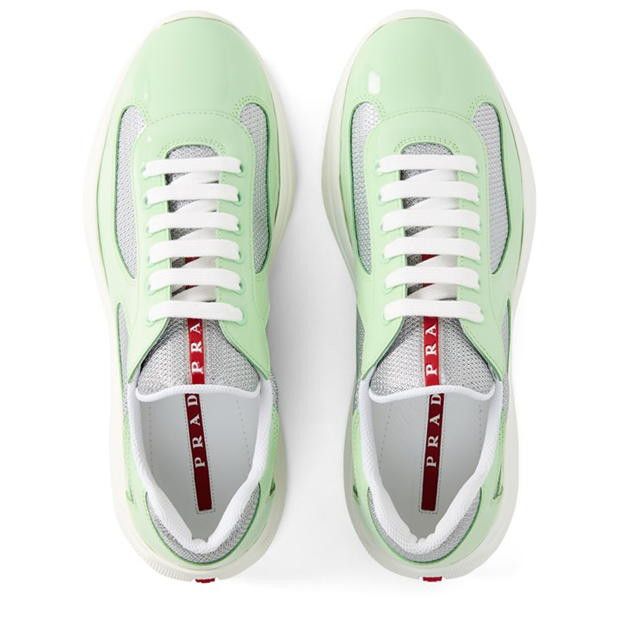 Prada Men'S Americas Cup Leather Prada Trainers Size US 10 / EU 43 - 5 Thumbnail