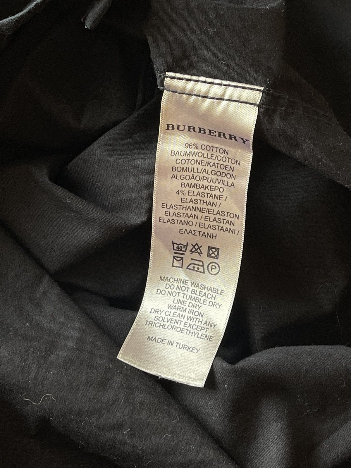 Burberry Burberry brit black nova check collar long sleeve shirt Size US M / EU 48-50 / 2 - 7 Thumbnail