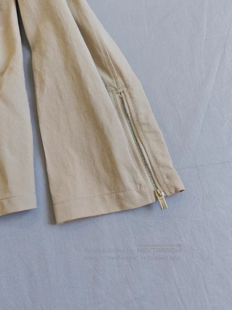 Hermes Hermes Jacket coat, khaki color, with zippered cuffs Size US L / EU 52-54 / 3 - 5 Thumbnail