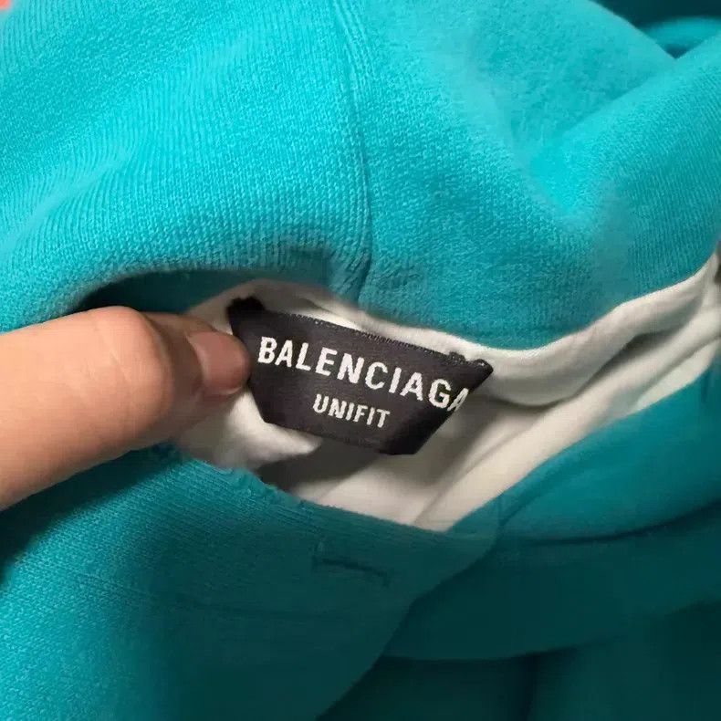 Balenciaga Balenciaga Lake green holey hooded sweatshirt Size US S / EU 44-46 / 1 - 2 Thumbnail
