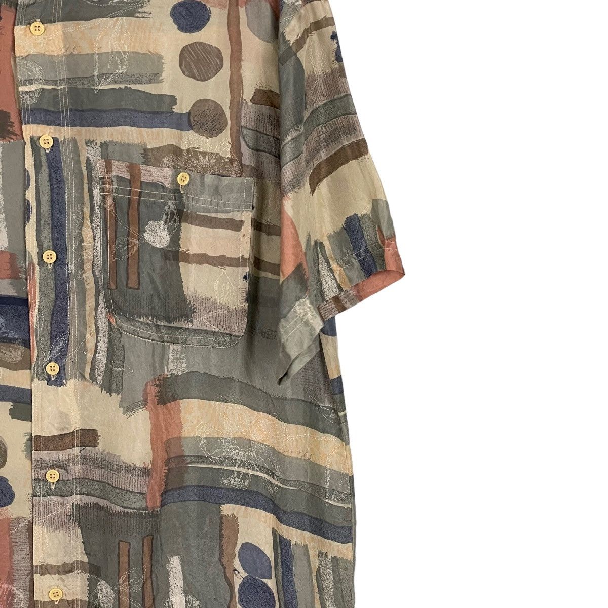 Designer Vintage Spring Italy Silk Shirt Size US S / EU 44-46 / 1 - 4 Thumbnail
