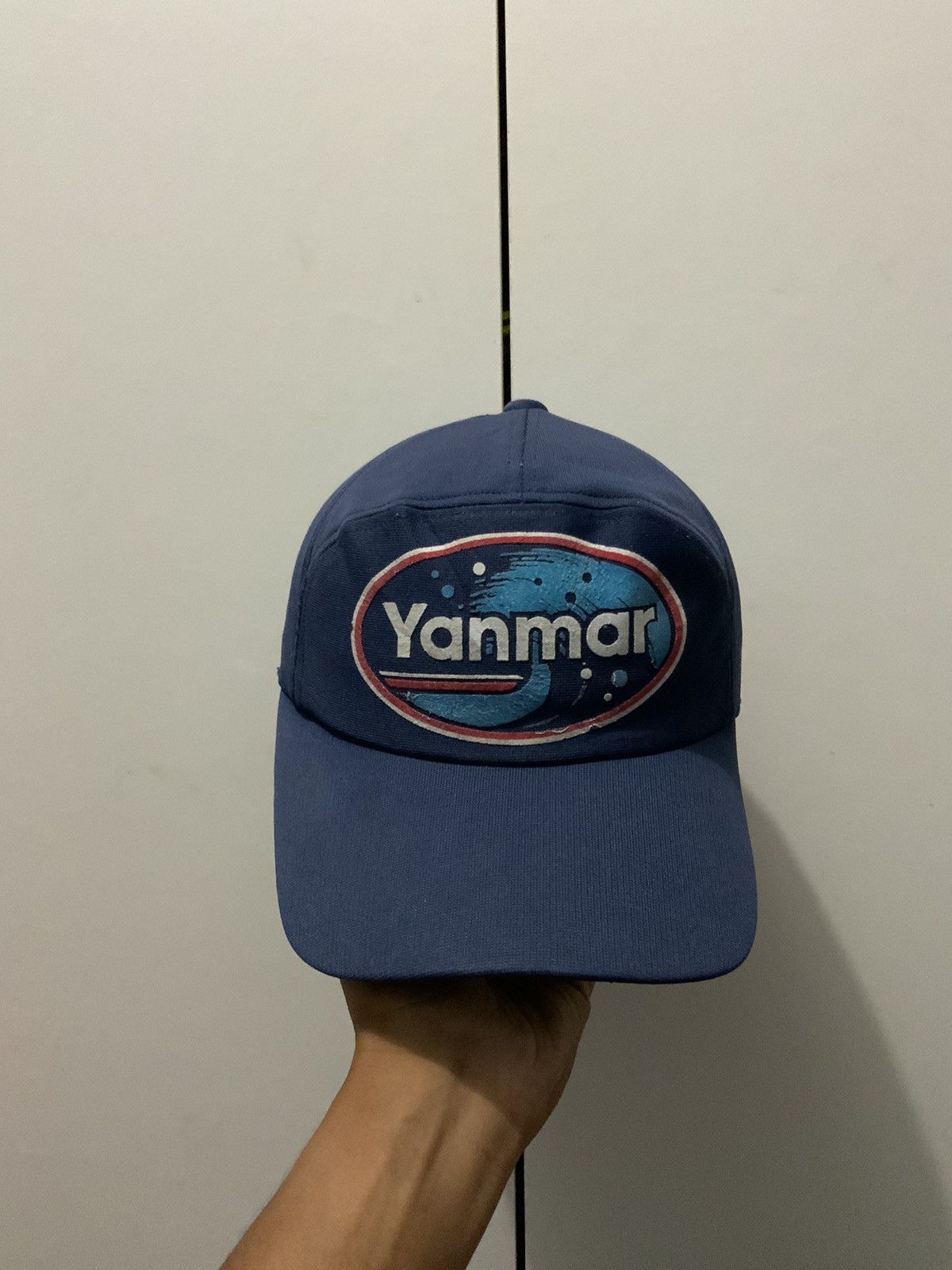 Vintage Vintage Yanmar Big Logo Indigo Hat Size ONE SIZE - 5 Thumbnail