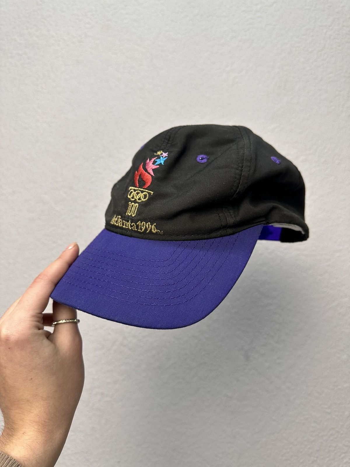 Other Vintage Atlanta 1996 Olympic Games black purple cap Size ONE SIZE - 7 Thumbnail