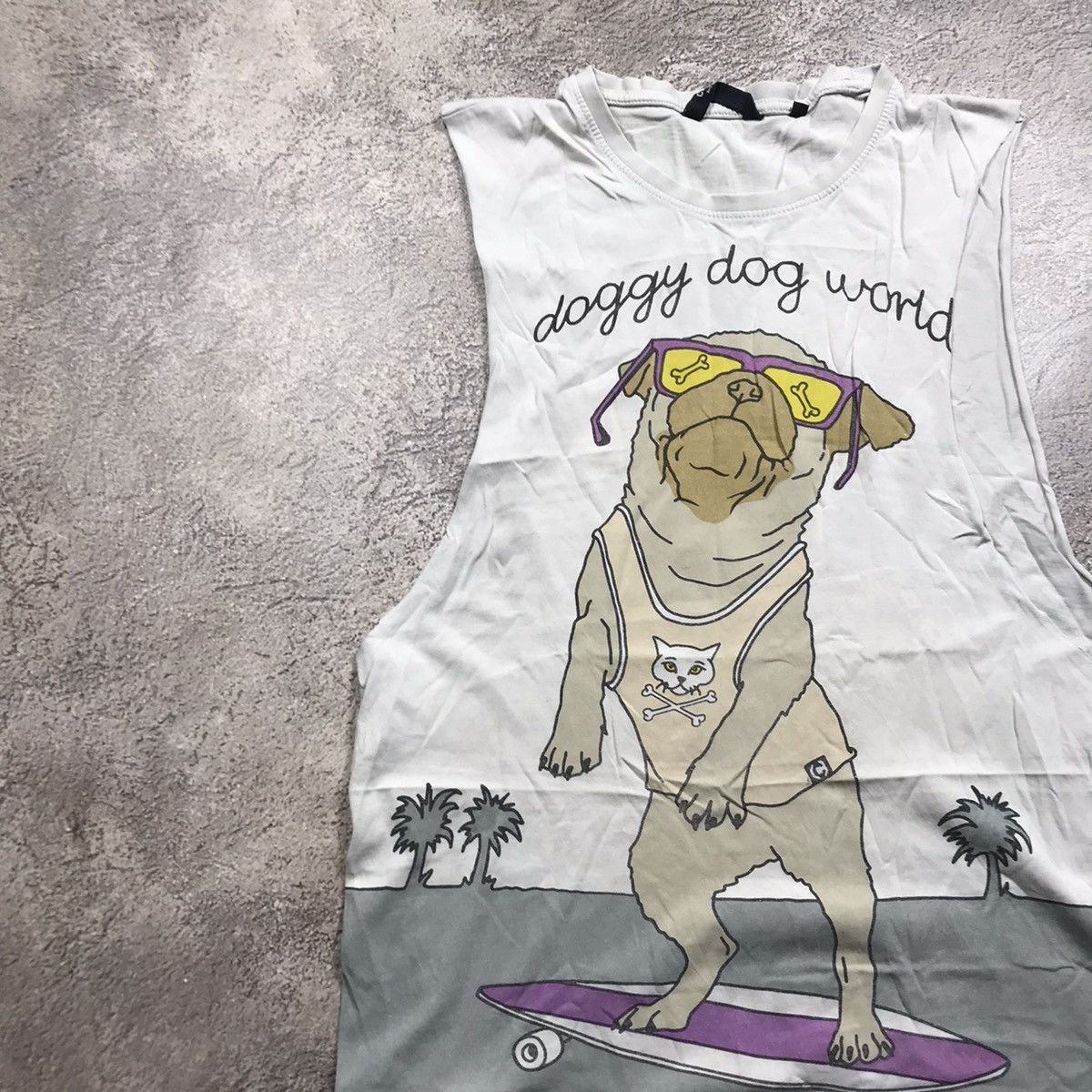 Vintage Vintage 90s Doggy Dog World Graphic Tee Skate Funny Y2K L Size US L / EU 52-54 / 3 - 2 Thumbnail