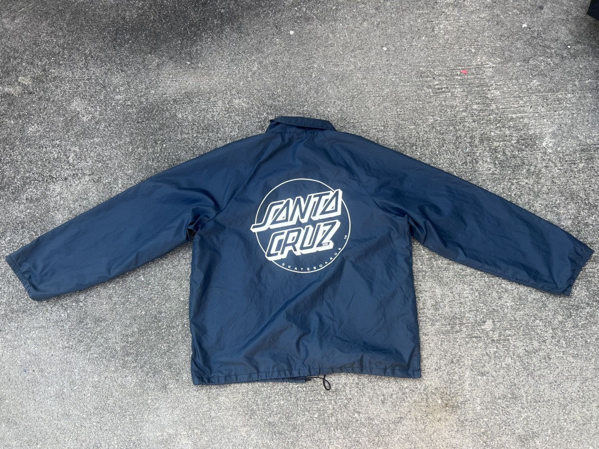 Santa Cruz Skateboards Vintage 80s 90s Santa Cruz Skateboards Coach Button Jacket Size US L / EU 52-54 / 3 - 19 Thumbnail