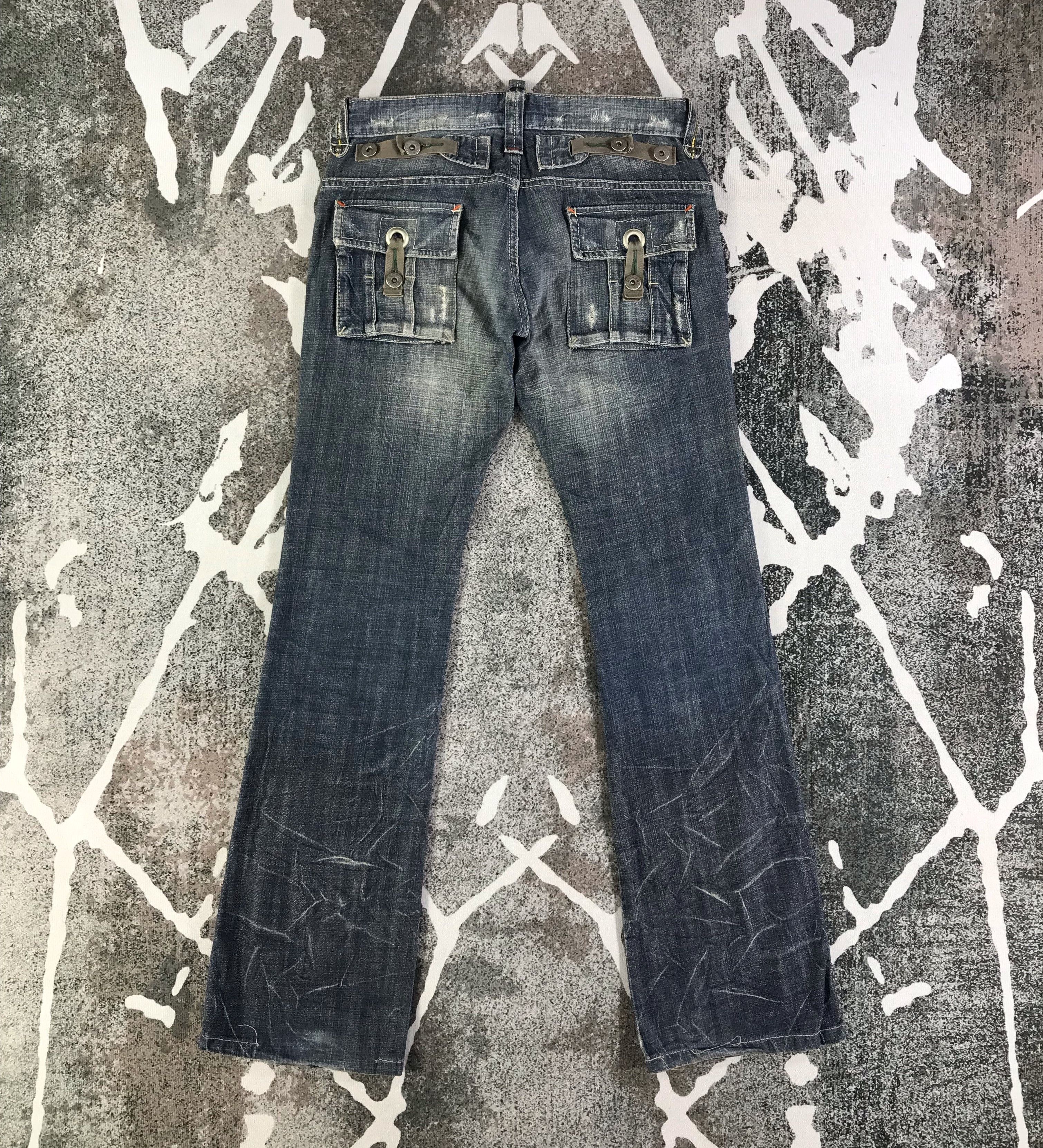 Japanese Brand Sweet Camel Faded Flared Jeans KJ2031 Size 30" / US 8 / IT 44 - 2 Thumbnail
