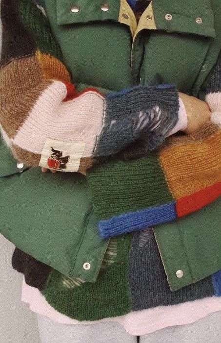 Japanese Brand Khoki Damaged Knit Sweater Sillage Kapital Visvim Boro Kuon Size US XL / EU 56 / 4 - 10 Thumbnail