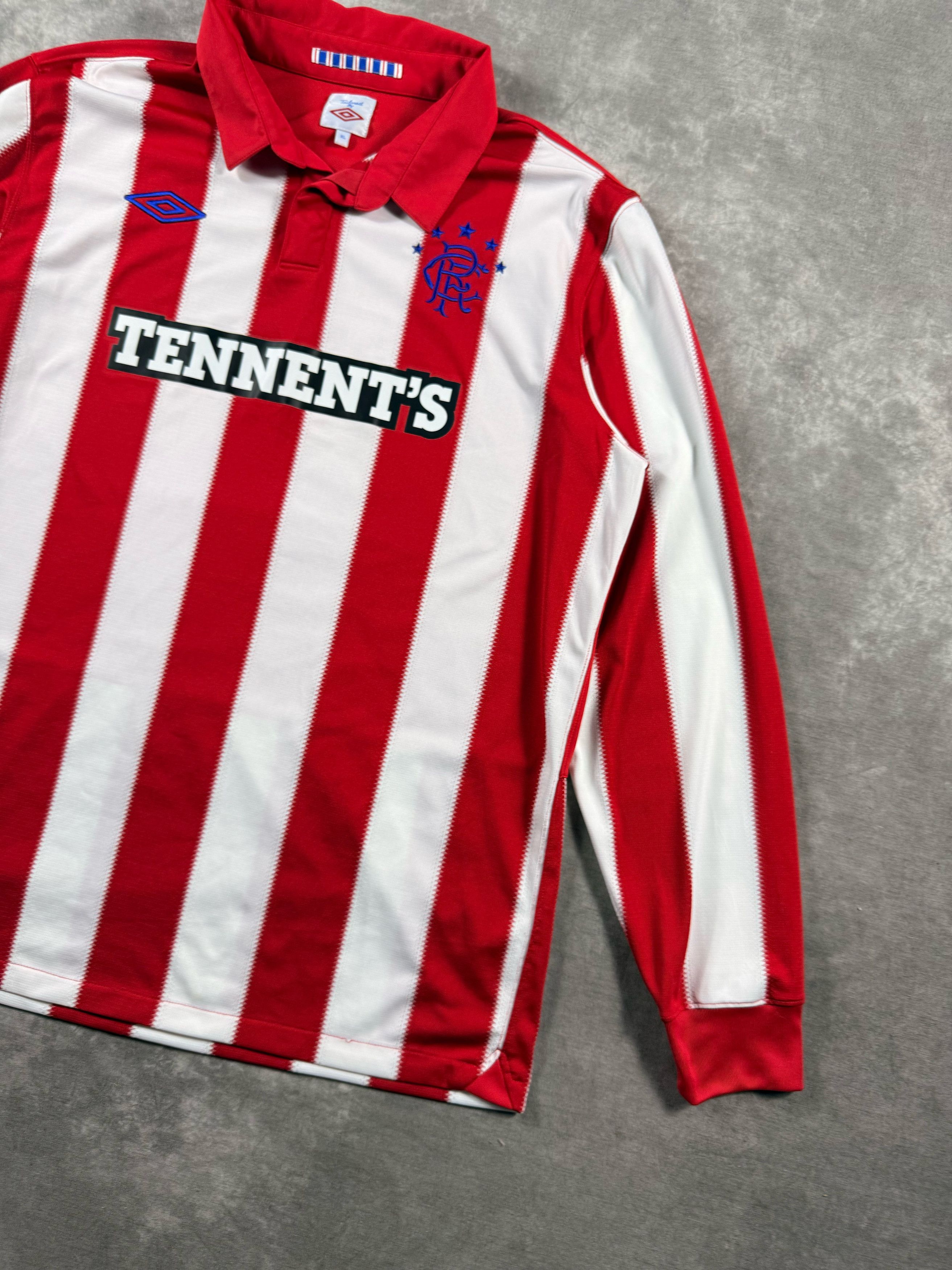 Umbro Rangers FC 2010/11 Home Jersey Umbro Long Sleeve Tennent's Size US XL / EU 56 / 4 - 4 Thumbnail