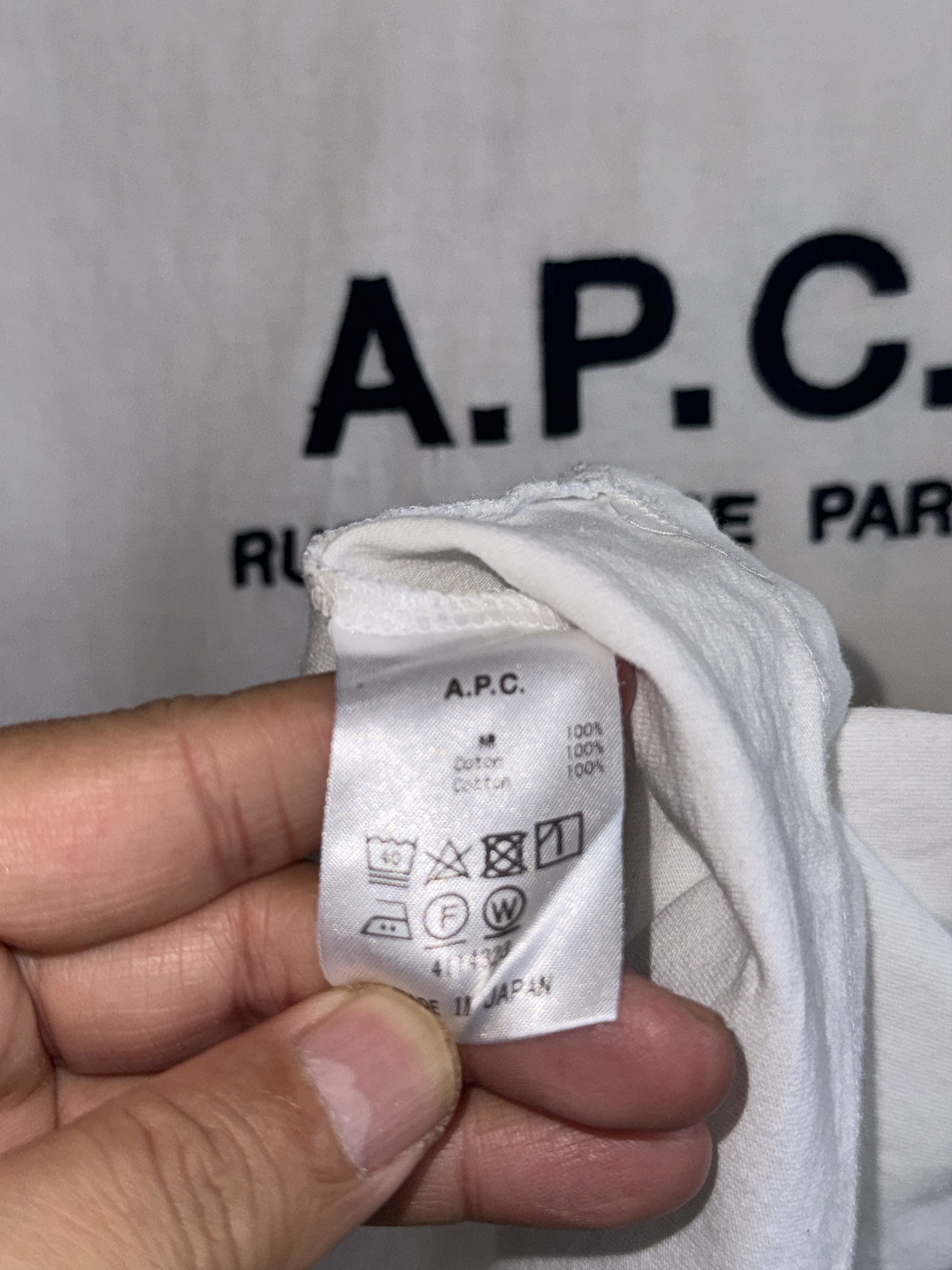 A.P.C. A.P.C Rue Madame Paris Embroidered T-Shirt Size S / US 4 / IT 40 - 4 Thumbnail