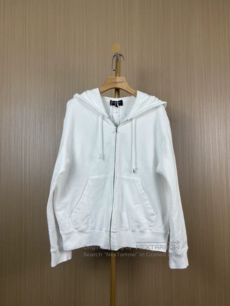 Chanel White graffiti sweatshirt jacket