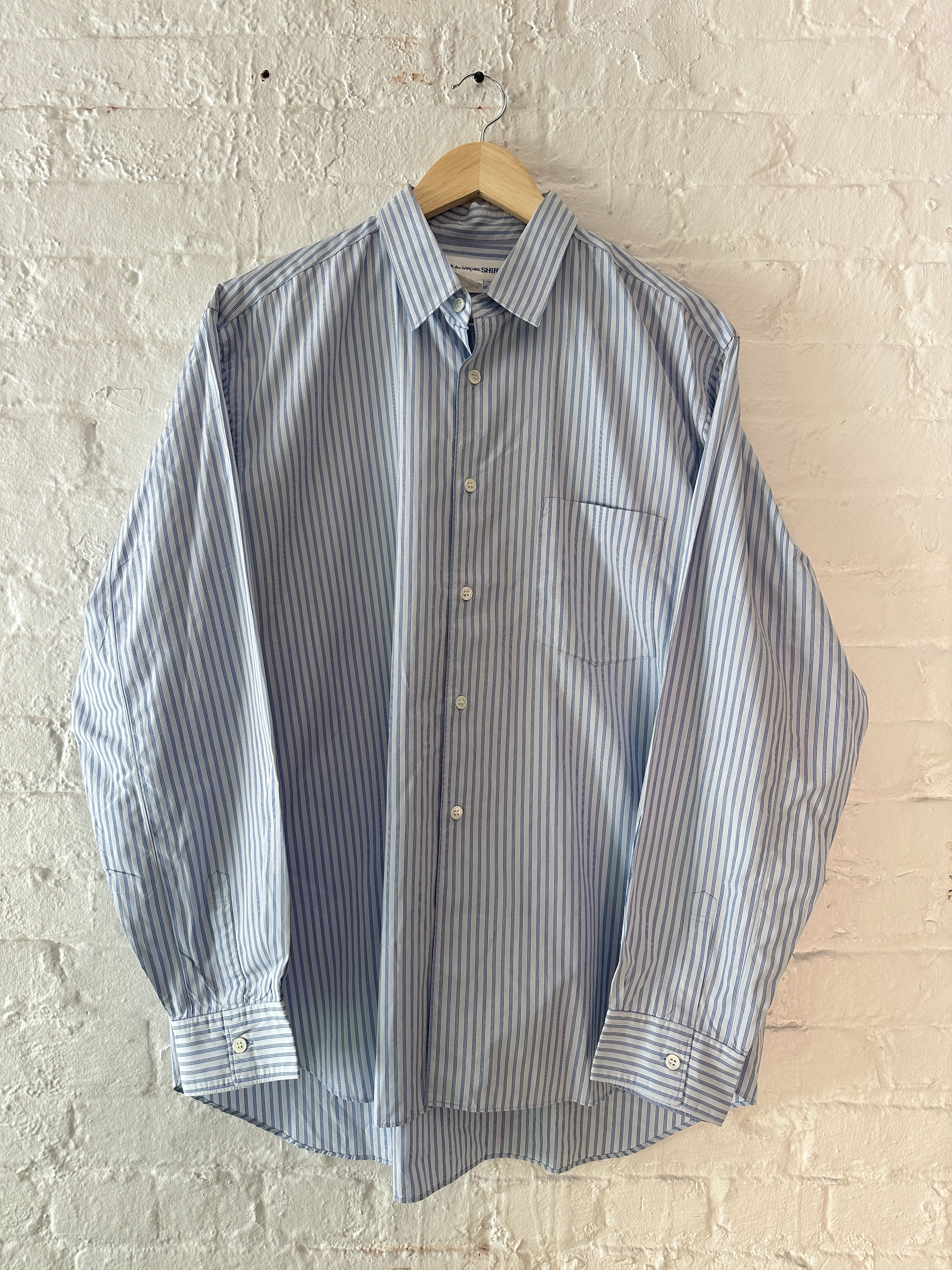 Comme des Garcons Comme des Garcons SHIRT 1990s Striped Button Up Shirt Size US L / EU 52-54 / 3 - 1 Thumbnail