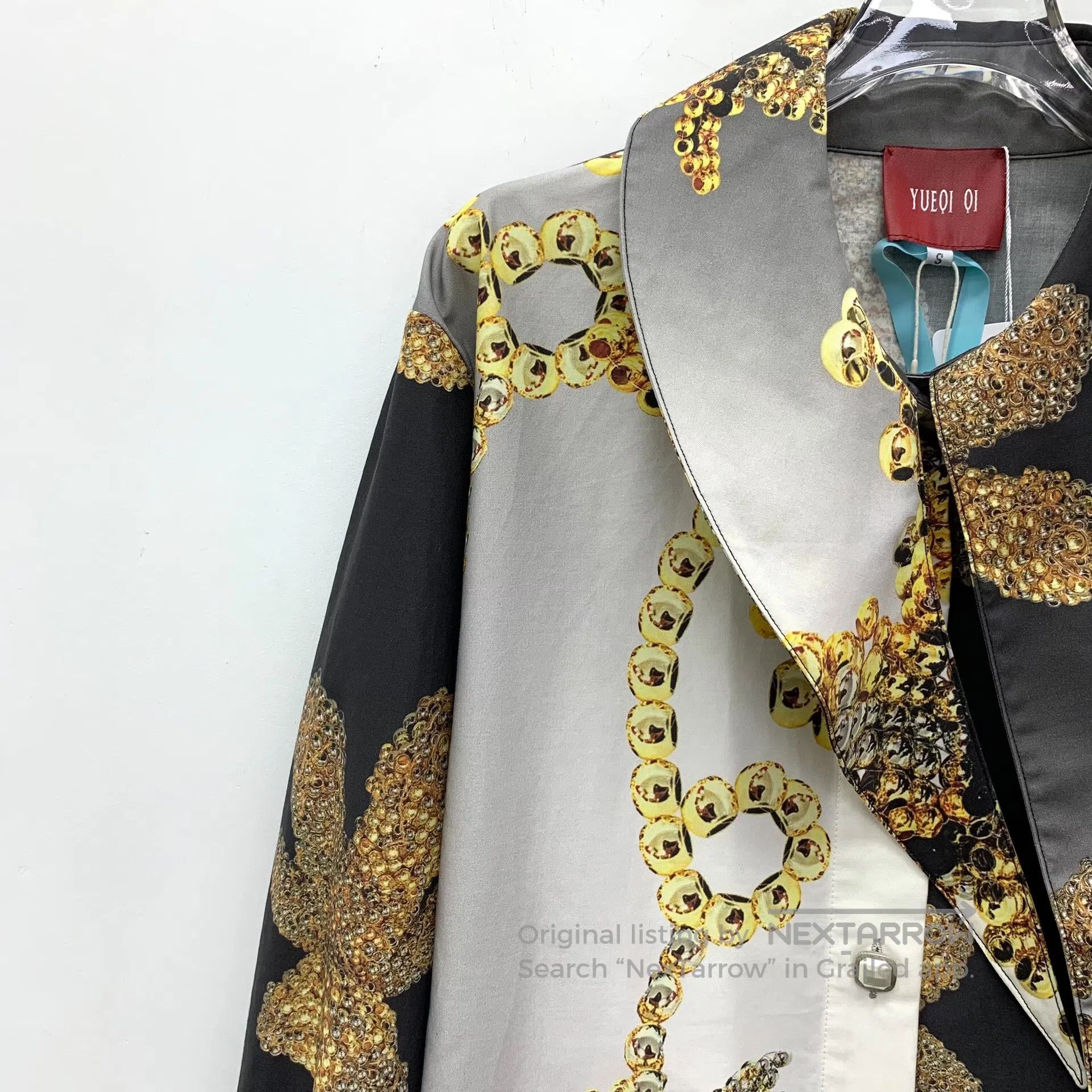 Other Yueqi Qi Color Blocked Bear Chain Print Cotton Collar Sing Size US S / EU 44-46 / 1 - 3 Thumbnail